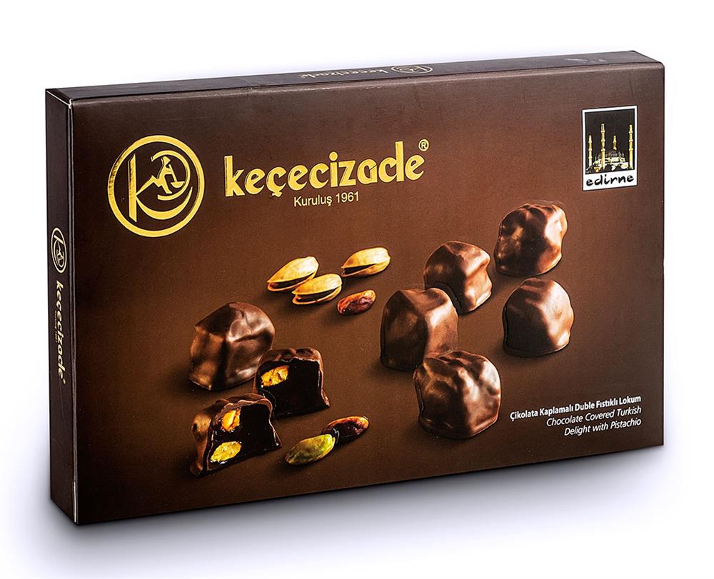 Keçecizade Çikolata Kaplı Duble Fıstıklı Lokum 610 GR