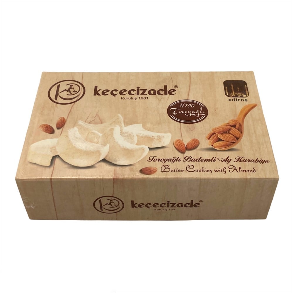 Keçecizade Tereyağlı Bademli Kurabiye (KAVALA Kurabiyesi) 445GR