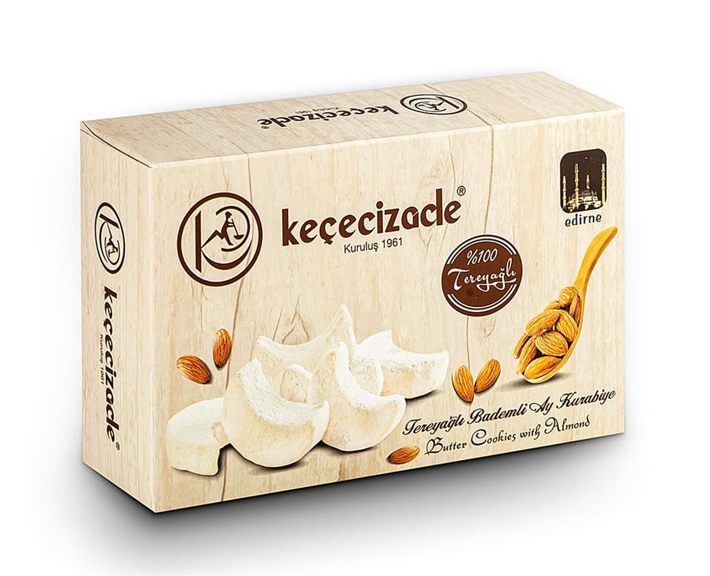 Keçecizade Tereyağlı Bademli Kurabiye (KAVALA Kurabiyesi) 445GR