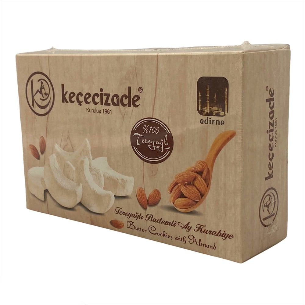 Keçecizade Tereyağlı Bademli Kurabiye (KAVALA Kurabiyesi) 445GR
