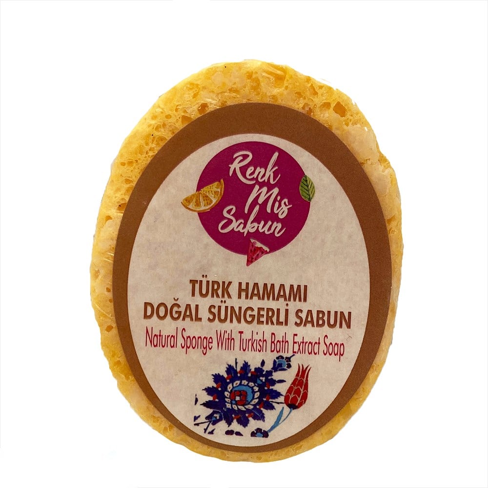 Türk Hamamı Doğal Süngerli Sabun