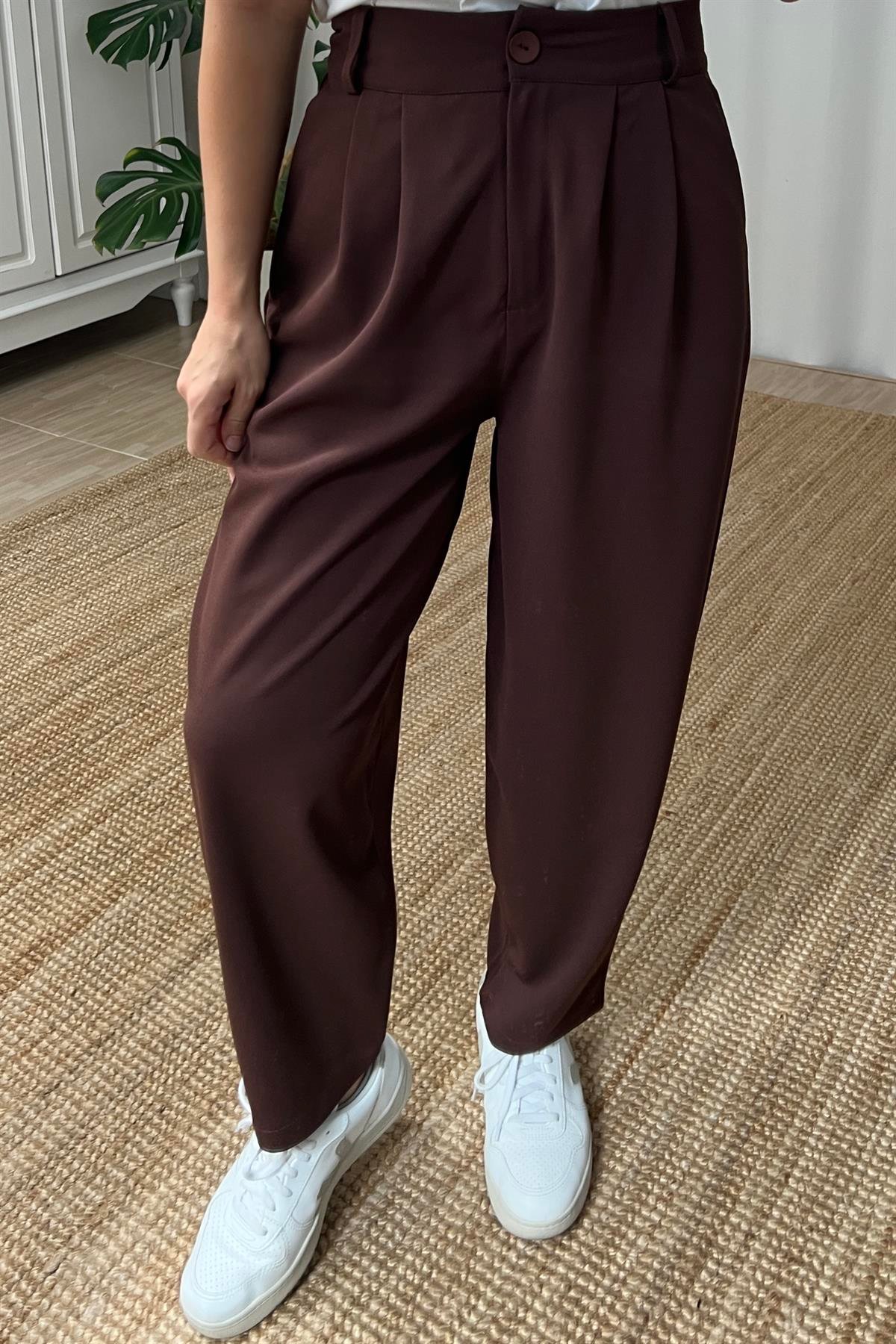 Acı Kahve Şalvar Pantolon uygun fiyatlarda www.butikhola.com adresinde