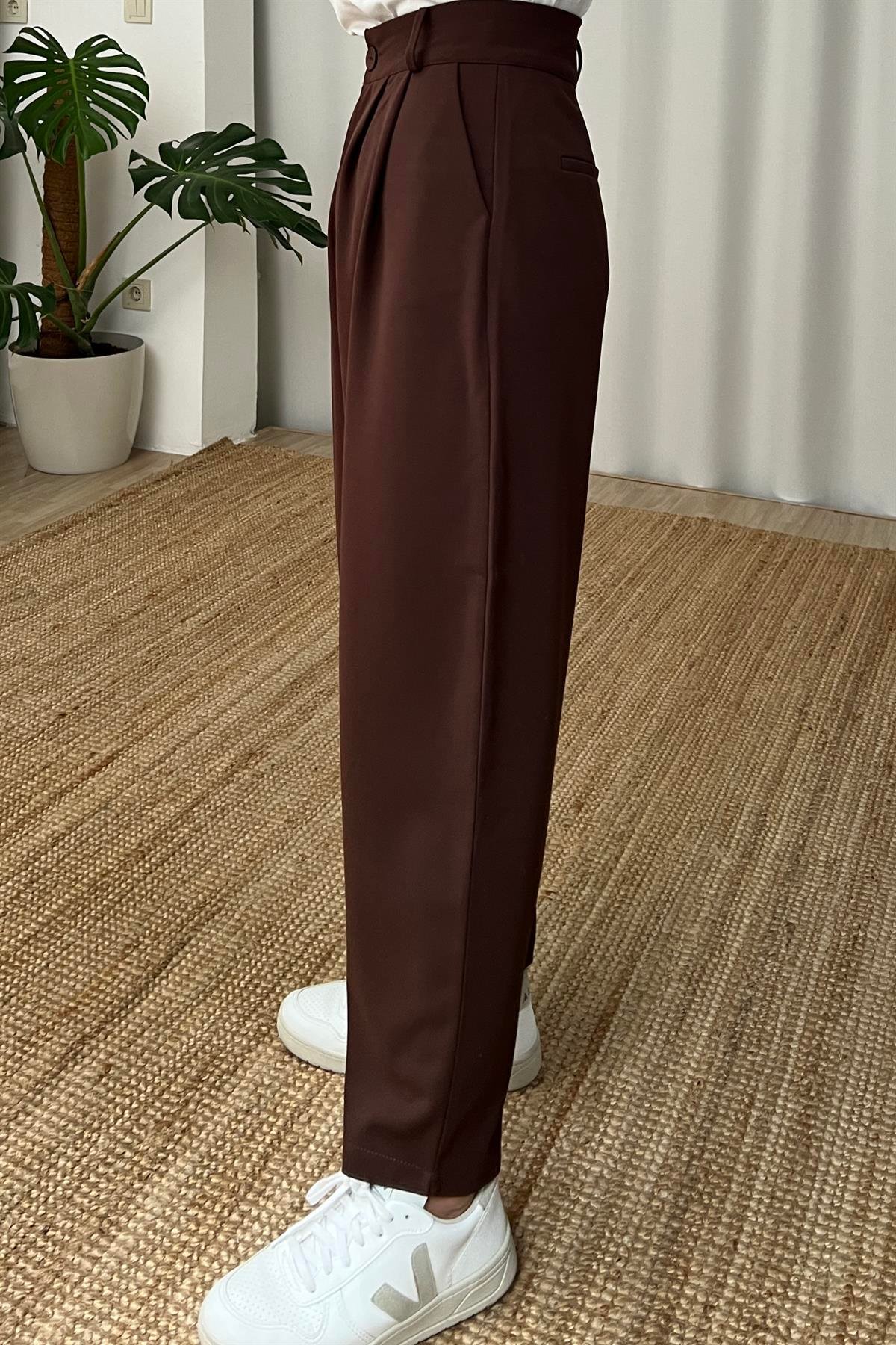 Acı Kahve Şalvar Pantolon uygun fiyatlarda www.butikhola.com adresinde