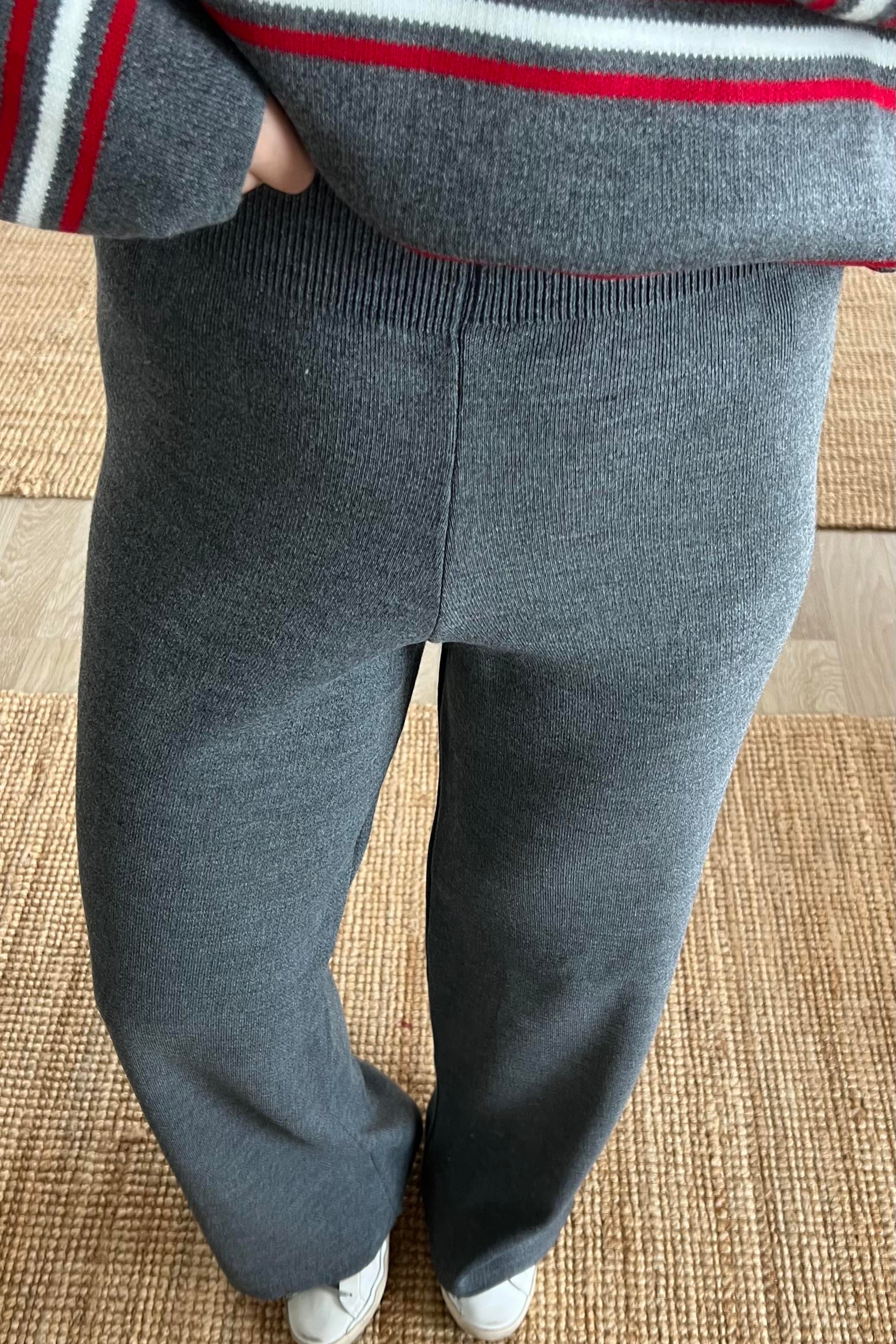 Antrasit Beli Lastikli Triko Pantolon uygun fiyatlarda www.butikhola.com adresinde