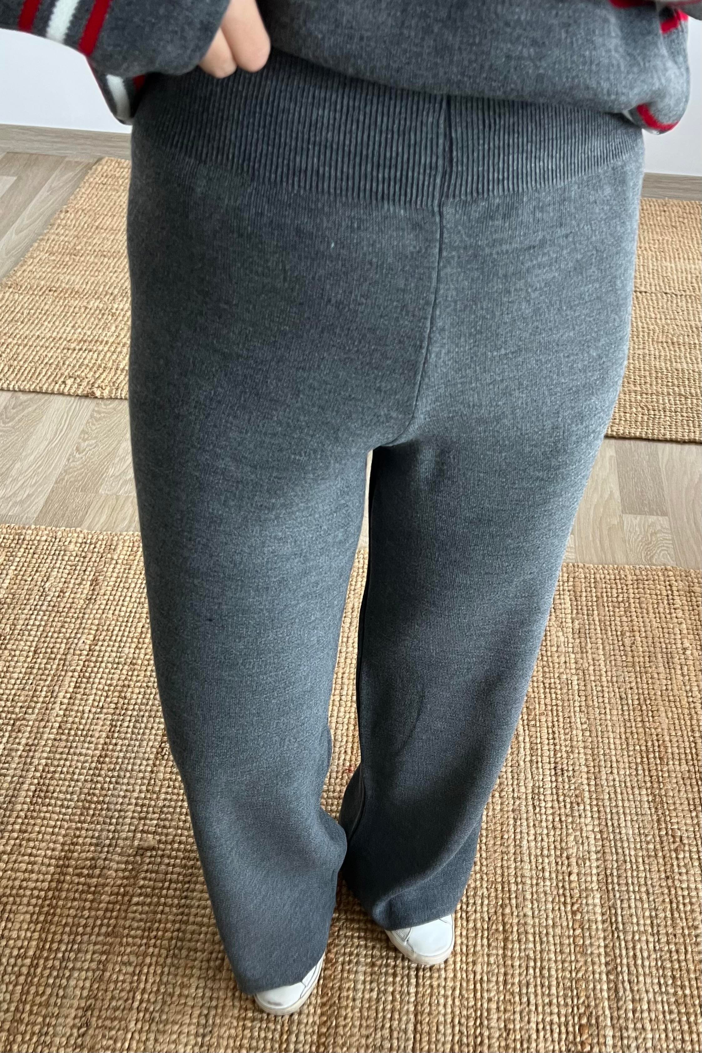 Antrasit Beli Lastikli Triko Pantolon uygun fiyatlarda www.butikhola.com adresinde