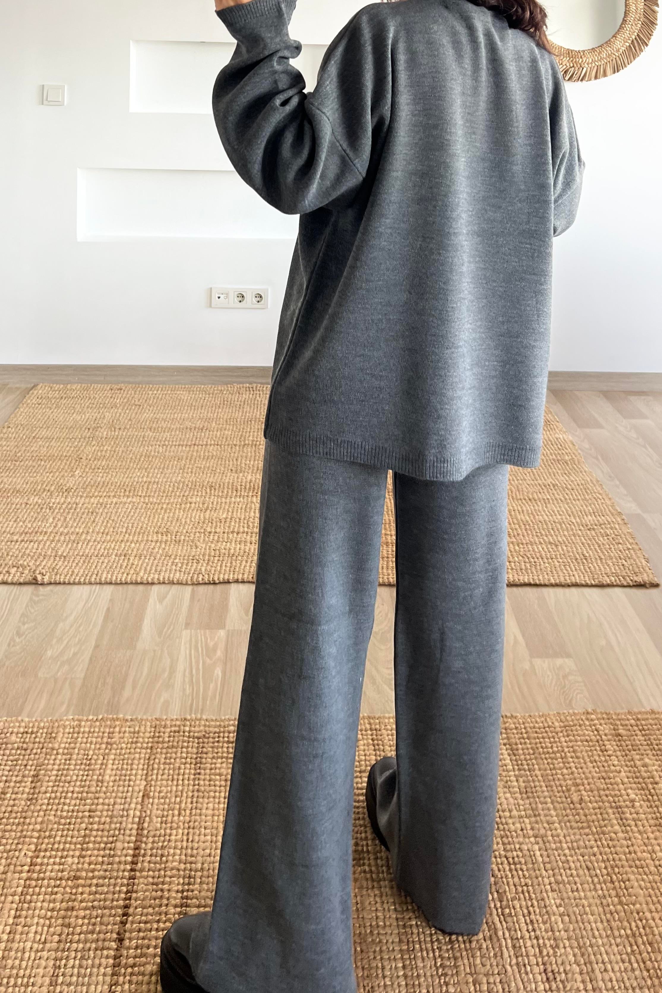 Antrasit Comfort Triko Takım uygun fiyatlarda www.butikhola.com adresinde