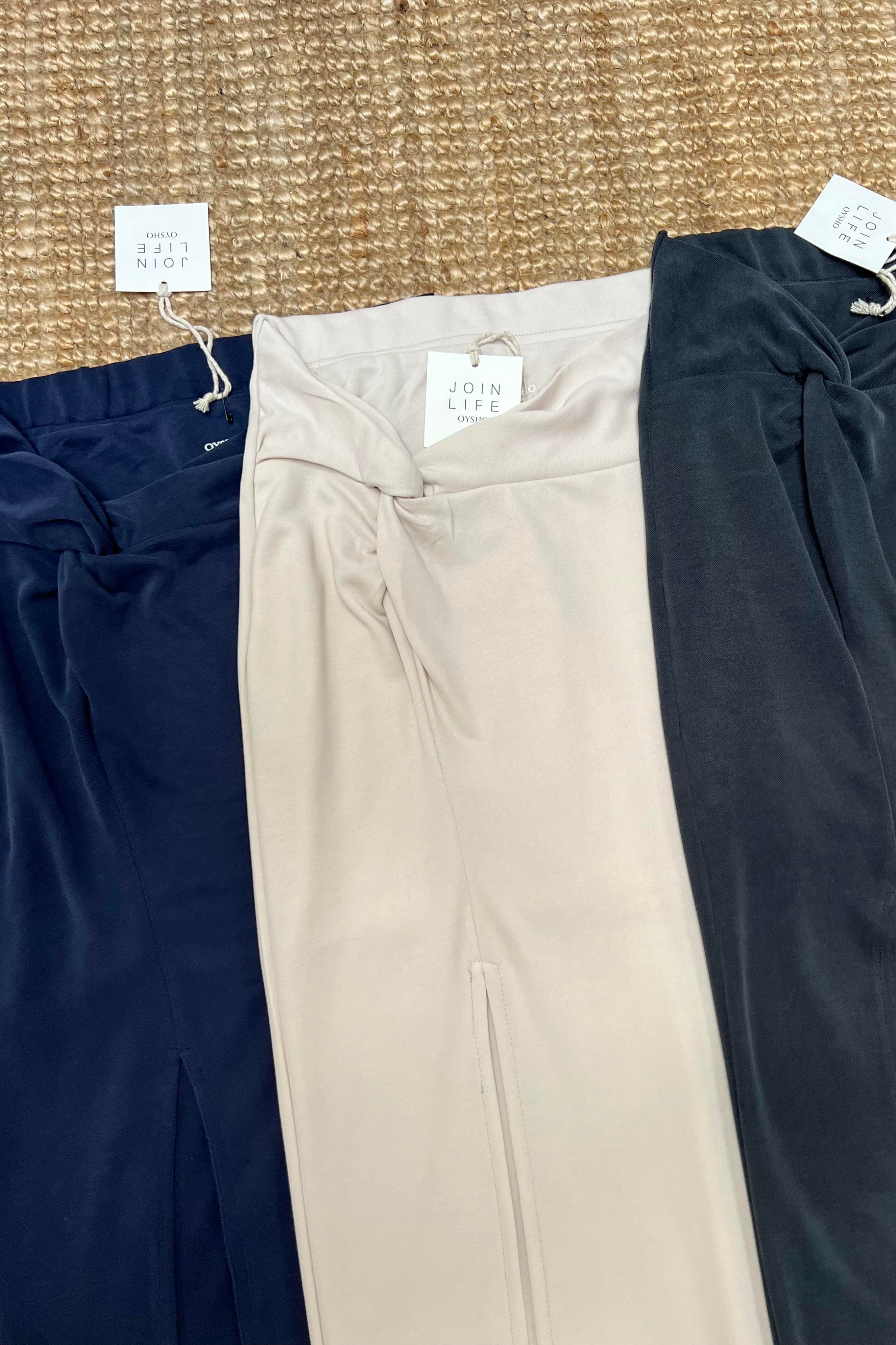 Antrasit Düğümlü Midi Modal Etek uygun fiyatlarda www.butikhola.com adresinde