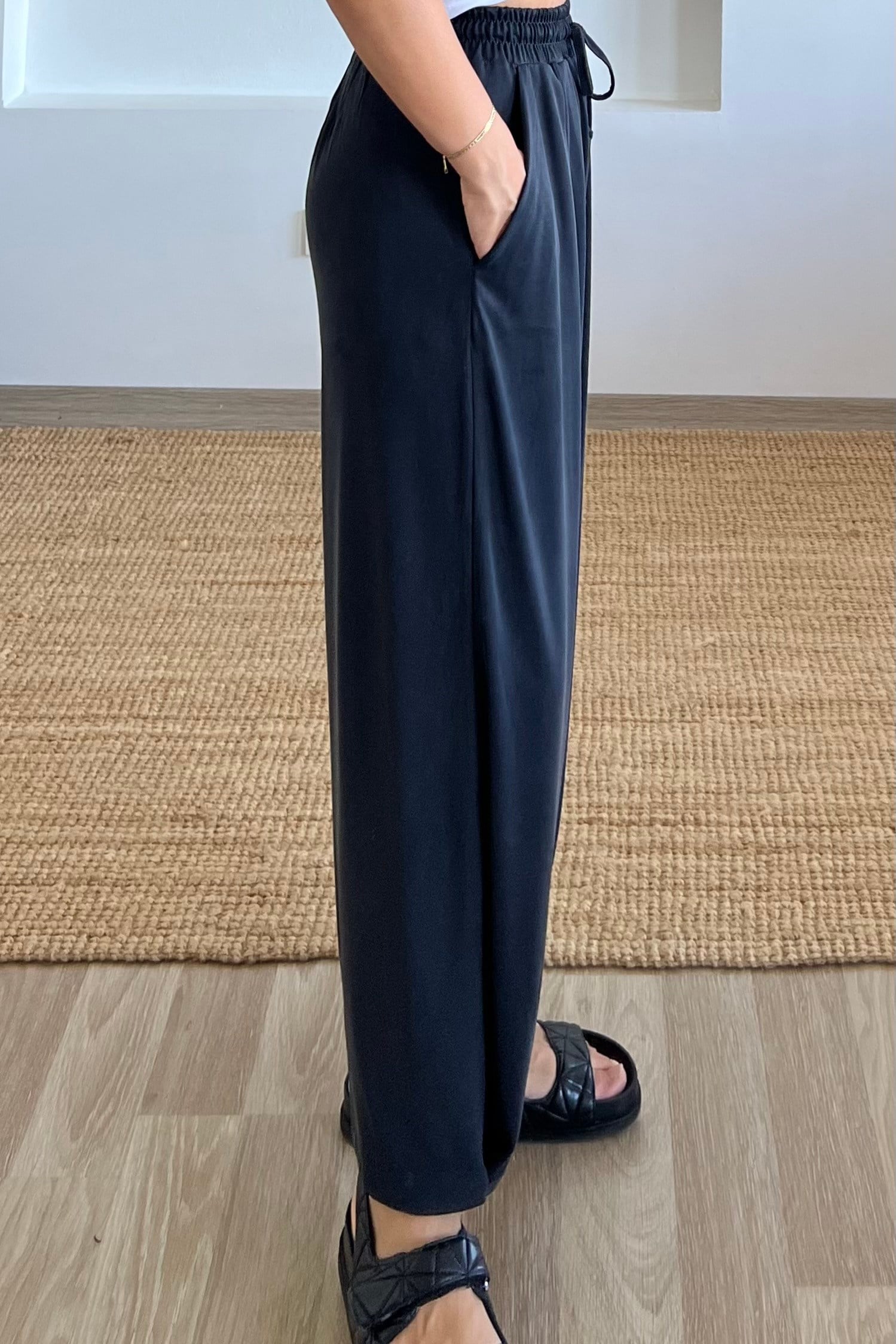 Antrasit  Paçası Düğmeli Oys Modal Balloon Pantolon uygun fiyatlarda www.butikhola.com adresinde