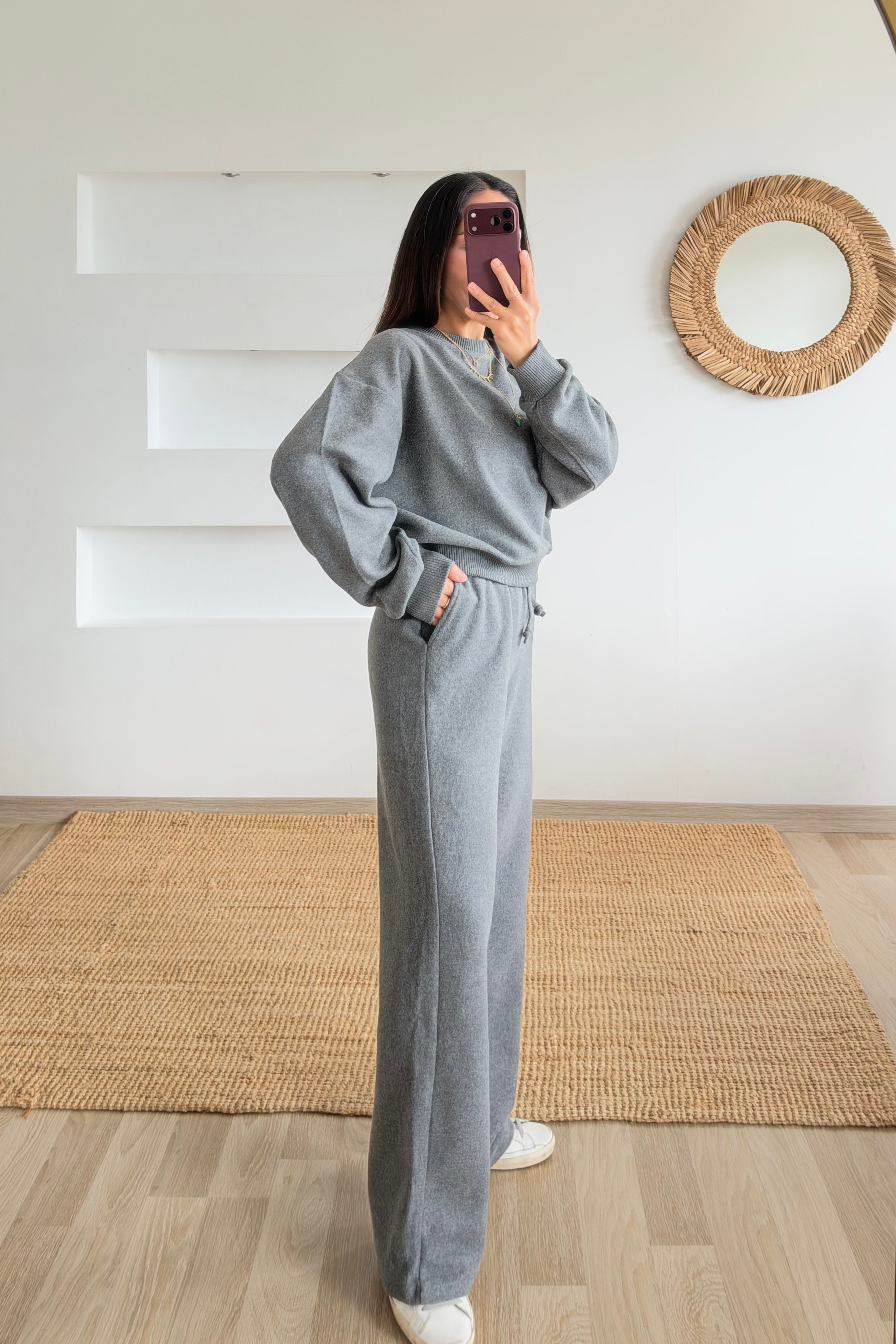 Antrasit Selanik Eşofman Takımı uygun fiyatlarda www.butikhola.com adresinde