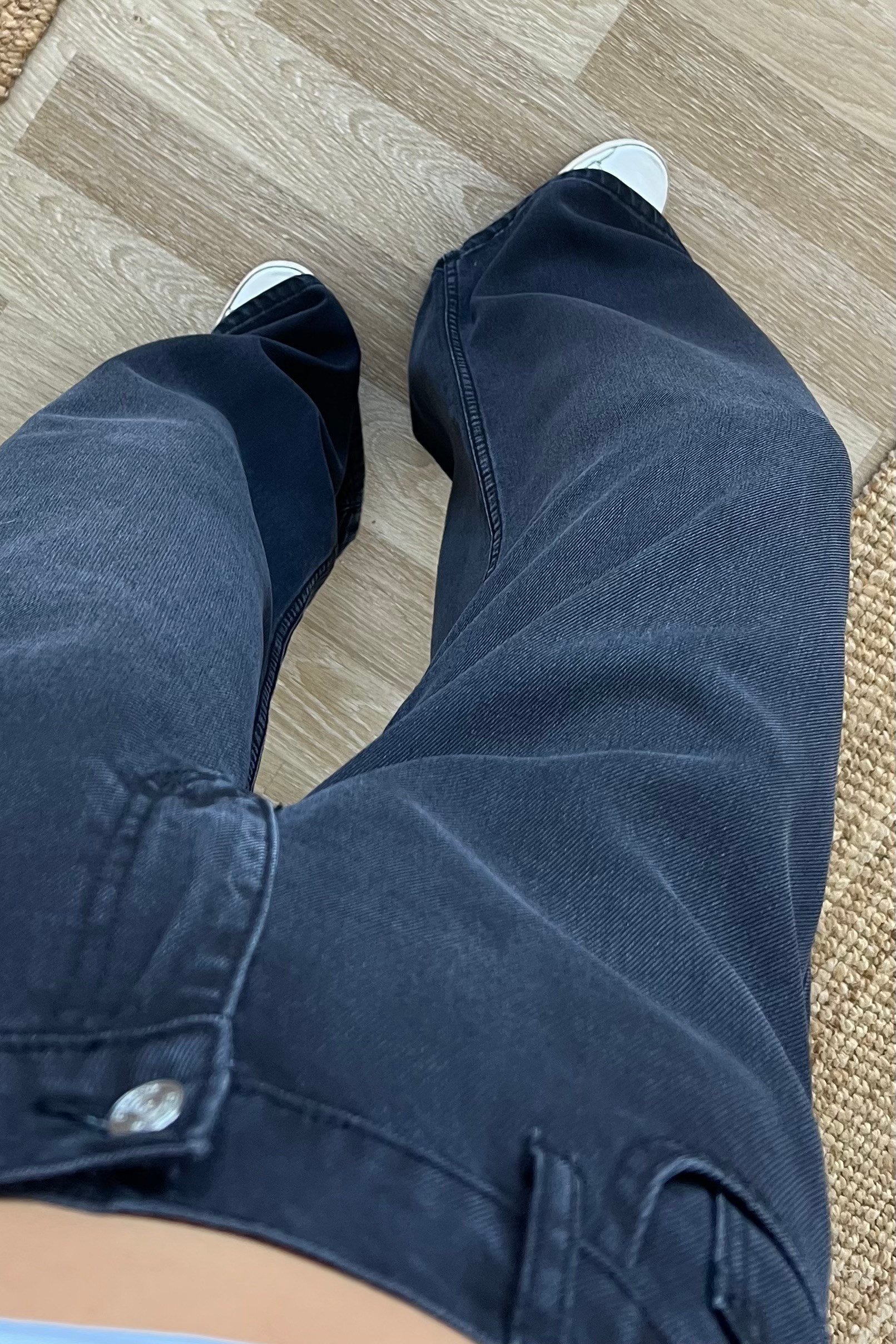 Antrasit Yumuşak Dokulu Beli Lastikli Jean uygun fiyatlarda www.butikhola.com adresinde