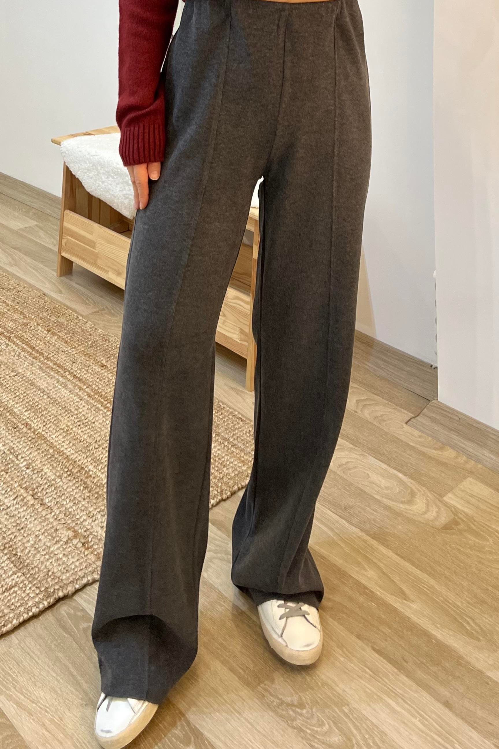 Antrasit Yumuşak Dokulu Fitilli Pantolon uygun fiyatlarda www.butikhola.com adresinde