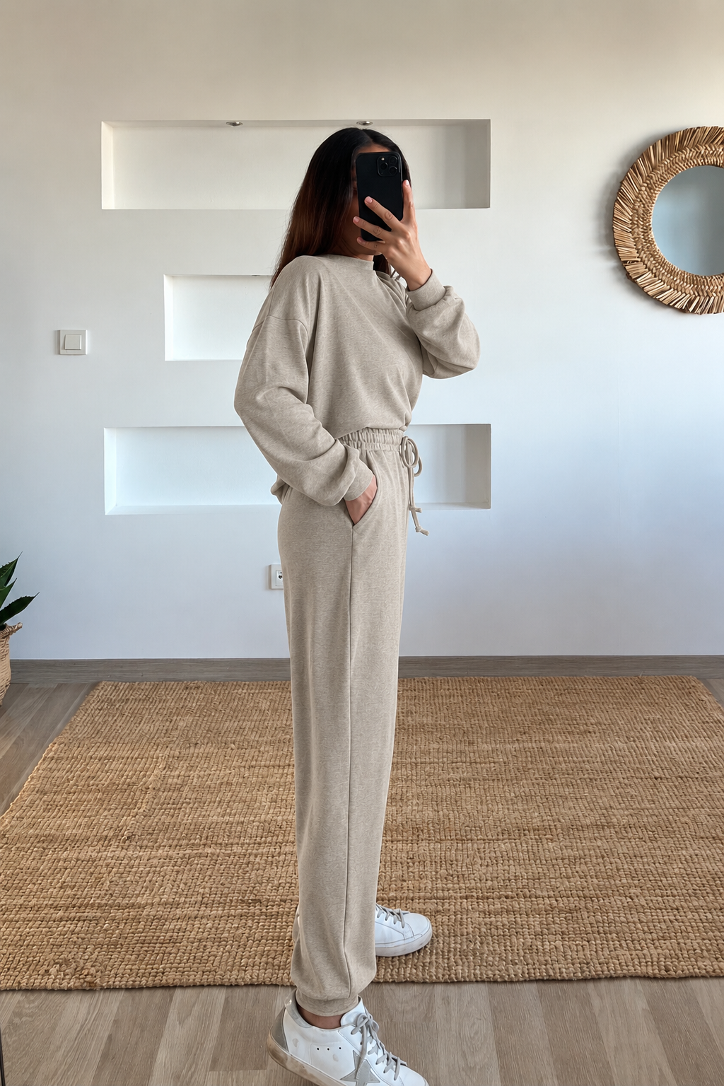 Bej Comfort Eşofman Takımı uygun fiyatlarda www.butikhola.com adresinde