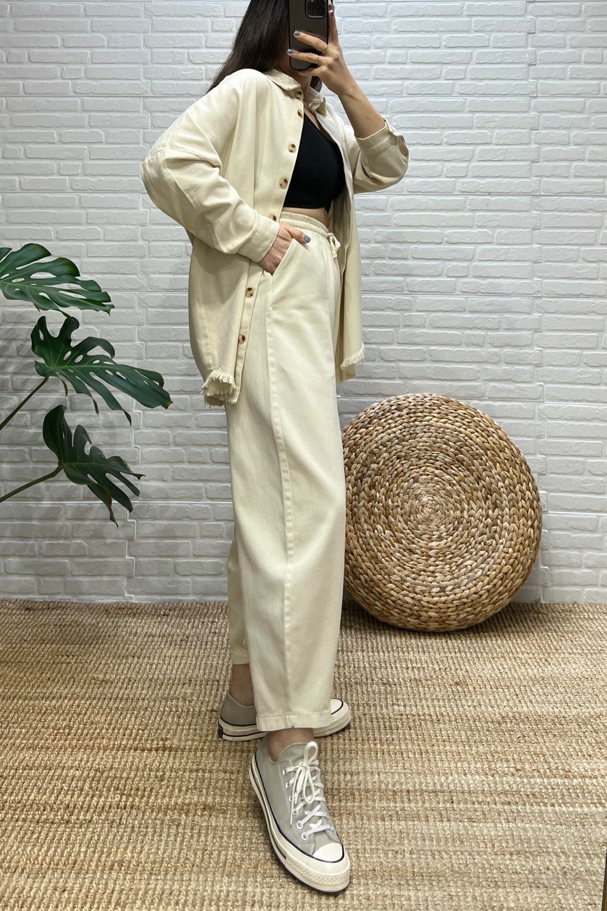 Bej Premium Gabardin Takım uygun fiyatlarda www.butikhola.com adresinde