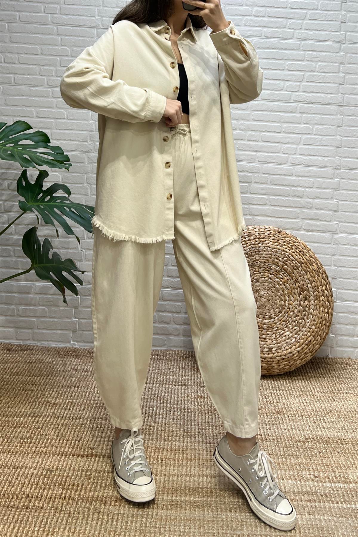 Bej Premium Gabardin Takım uygun fiyatlarda www.butikhola.com adresinde