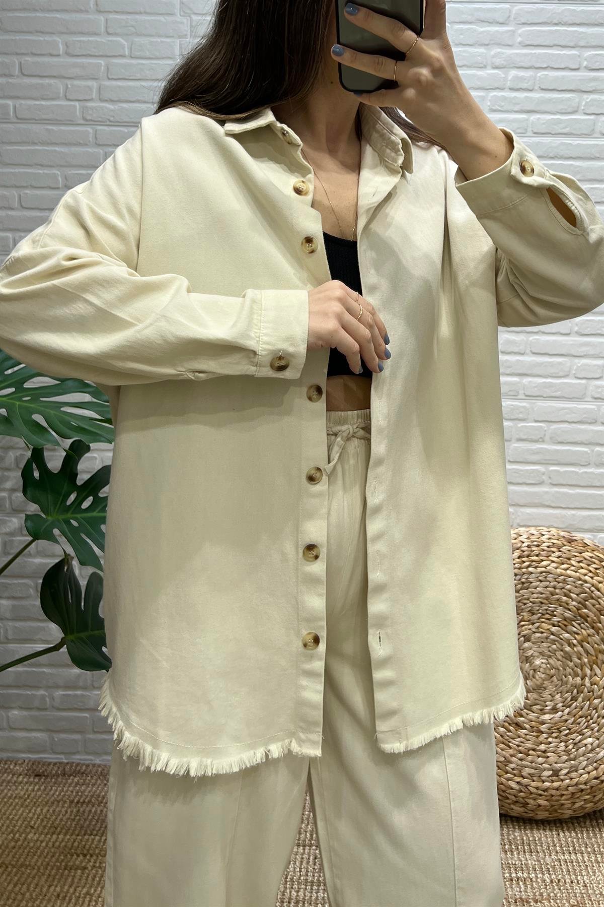 Bej Premium Gabardin Takım uygun fiyatlarda www.butikhola.com adresinde