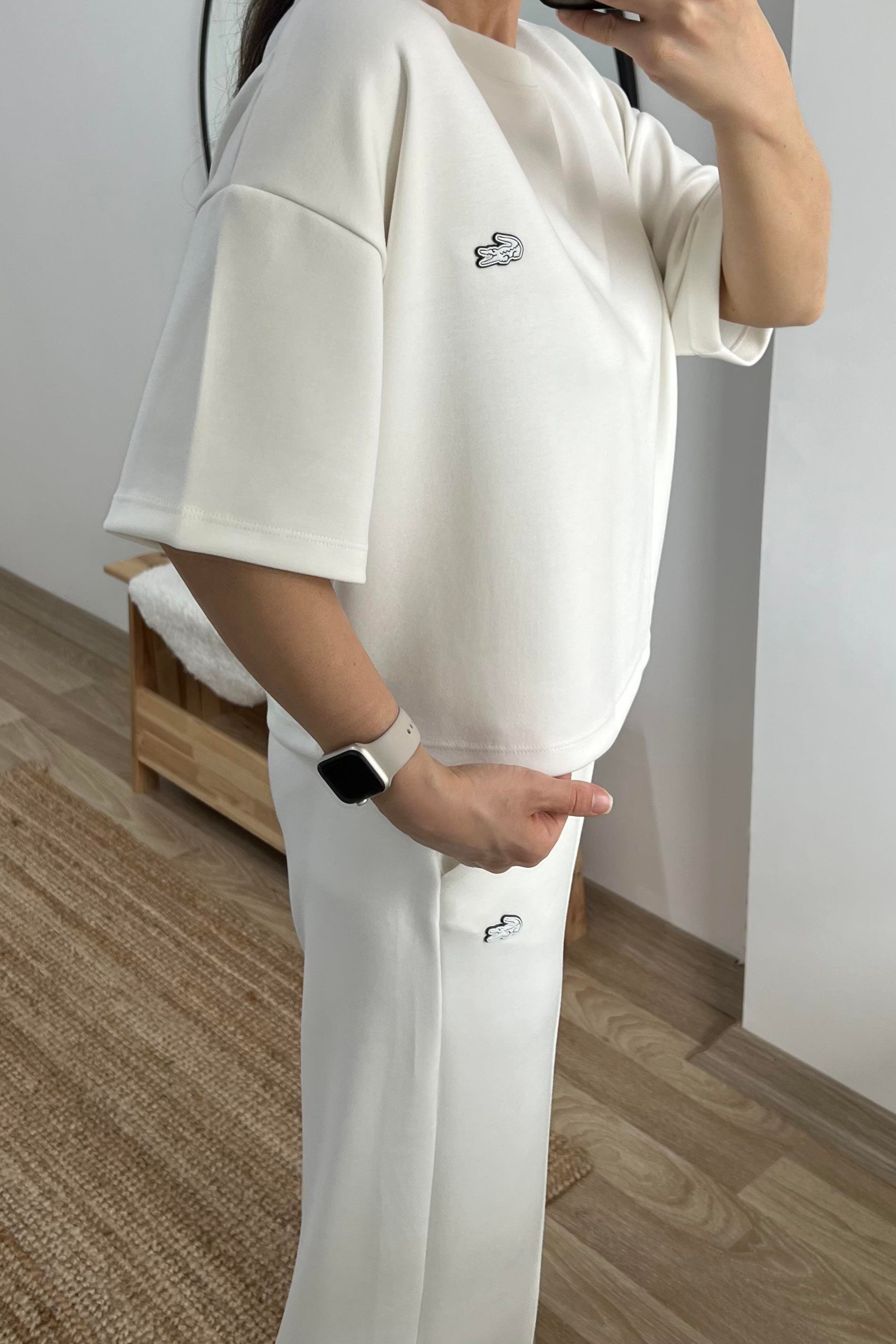 Beyaz Modal Eşofman Takımı uygun fiyatlarda www.butikhola.com adresinde
