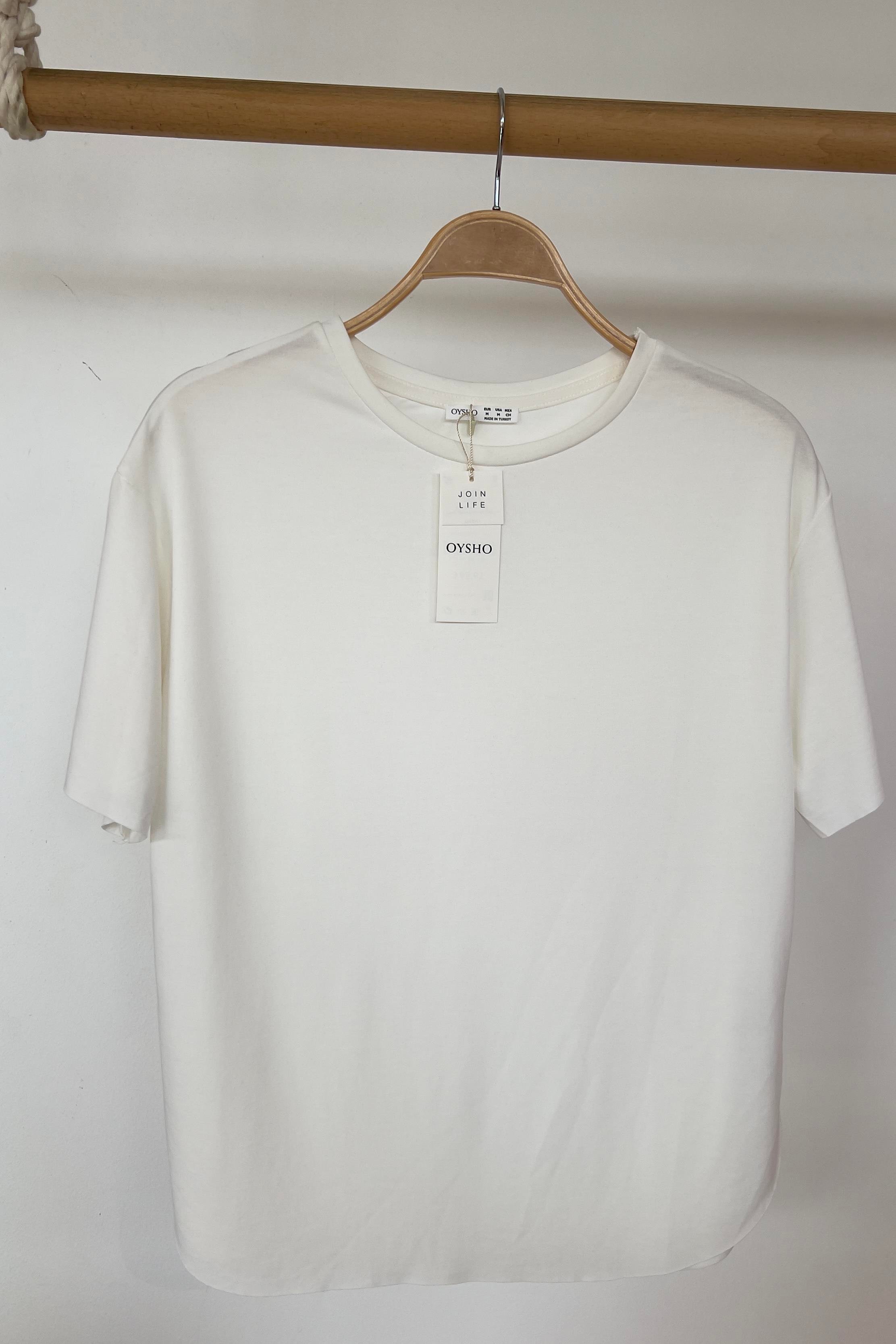 Beyaz Oys Modal Tshirt uygun fiyatlarda www.butikhola.com adresinde