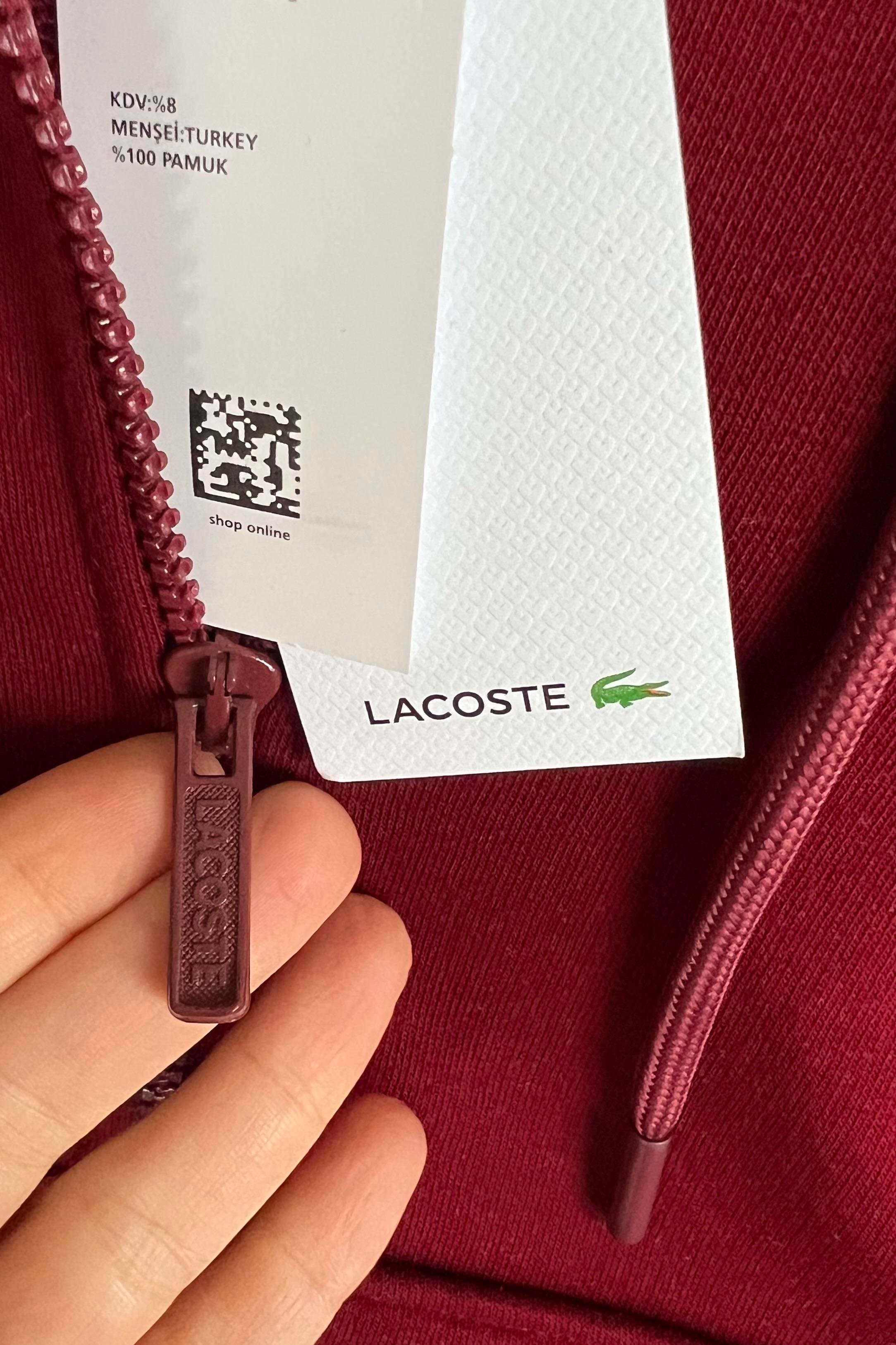 Bordo Logo Nakışlı Sweat Hırka uygun fiyatlarda www.butikhola.com adresinde