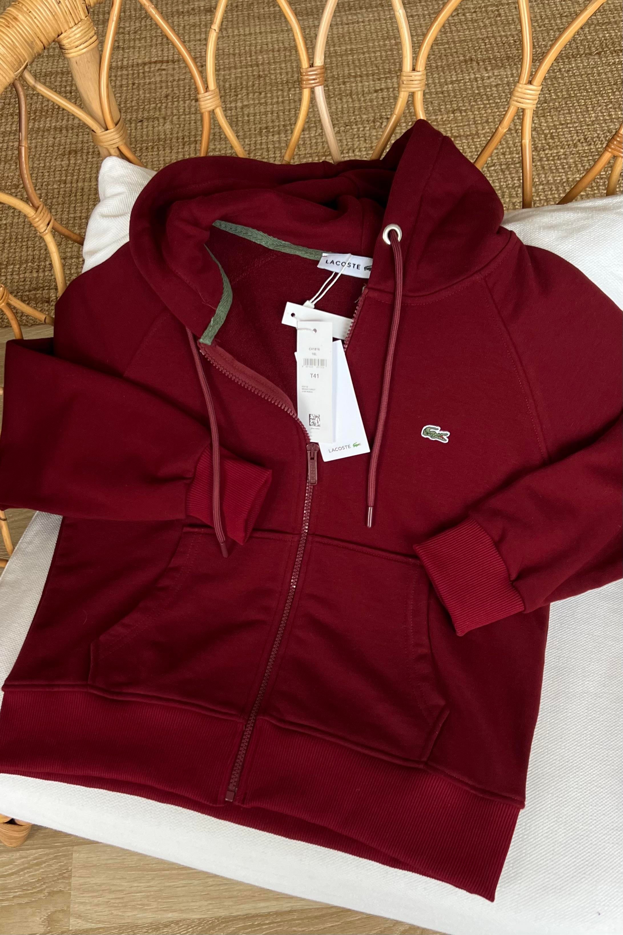 Bordo Logo Nakışlı Sweat Hırka uygun fiyatlarda www.butikhola.com adresinde