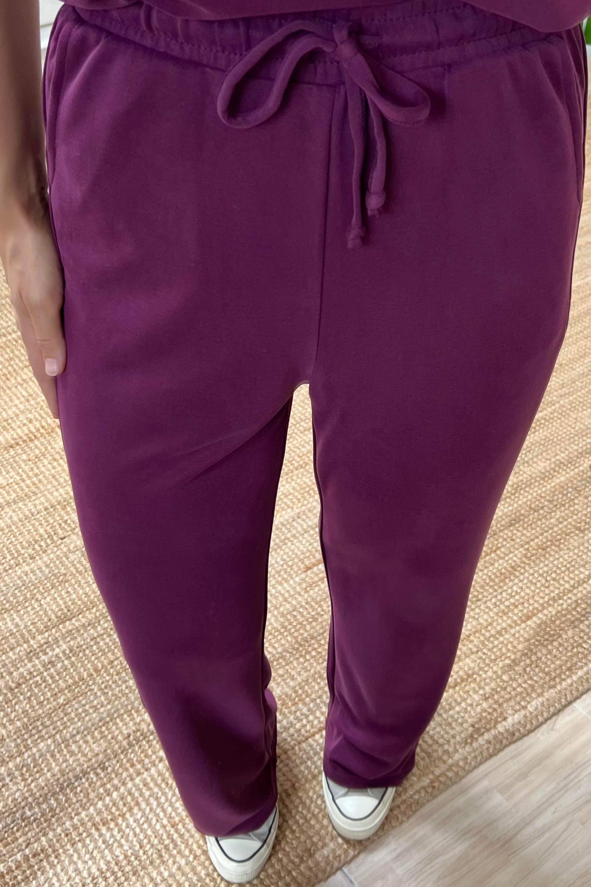 Bordo Oysho Kumaş Modal Tshirt Pantolon Takım uygun fiyatlarda www.butikhola.com adresinde