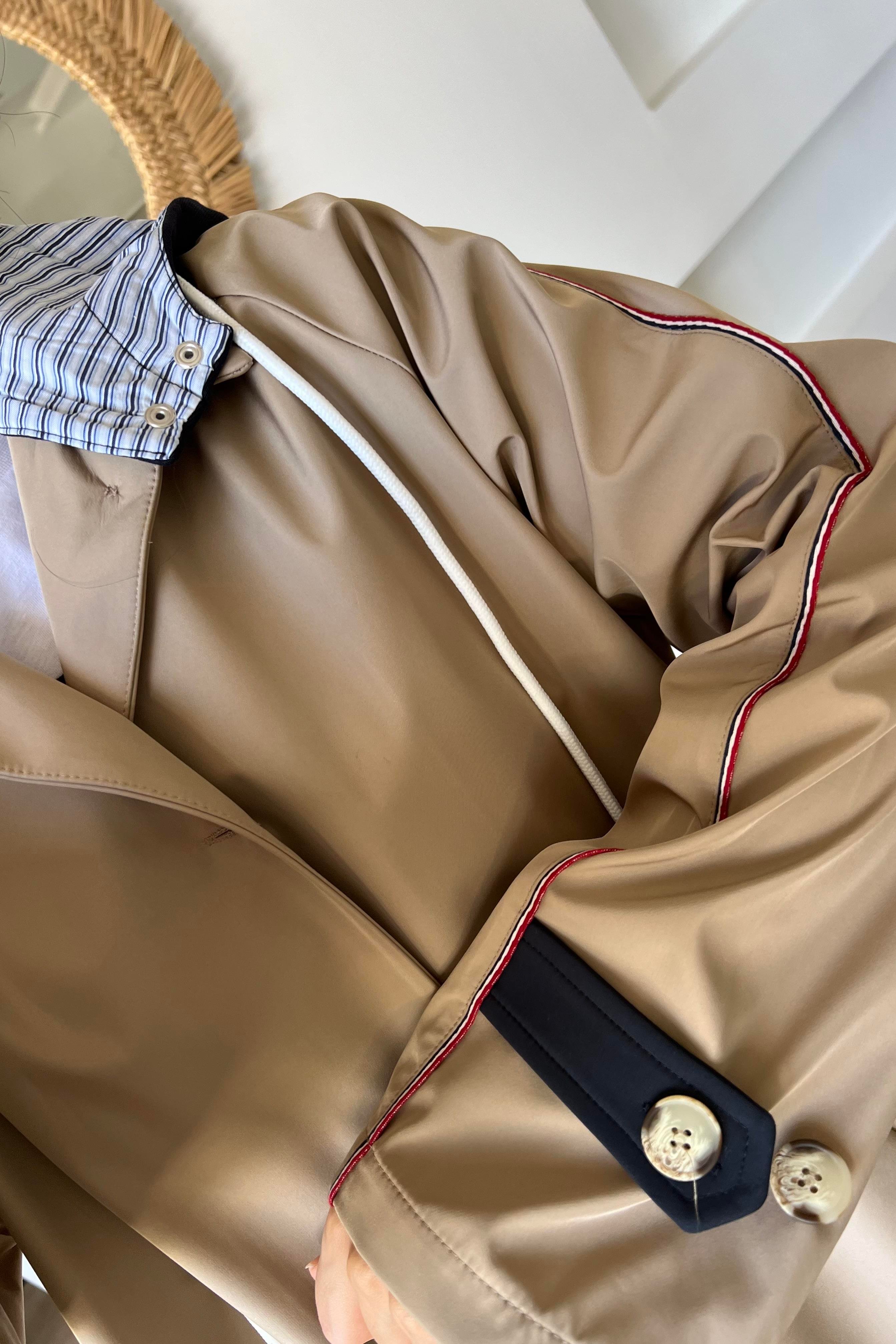 Çıkarılabilir Kapüşonlu Waterproof Trençkot uygun fiyatlarda www.butikhola.com adresinde