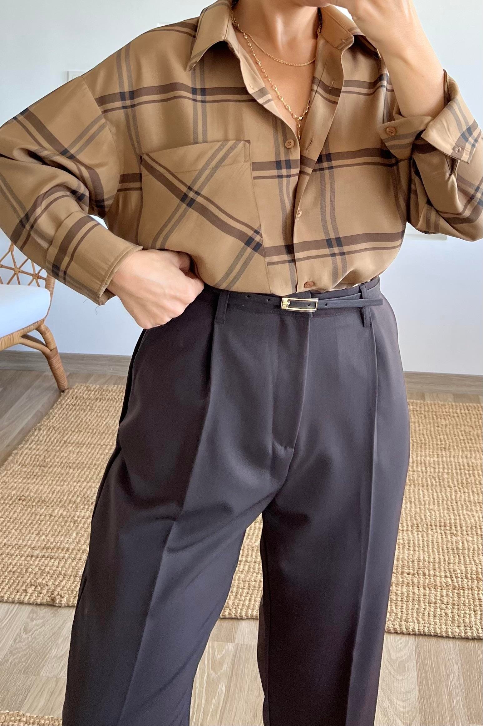 Ekoseli Büyük Cepli Gömlek uygun fiyatlarda www.butikhola.com adresinde