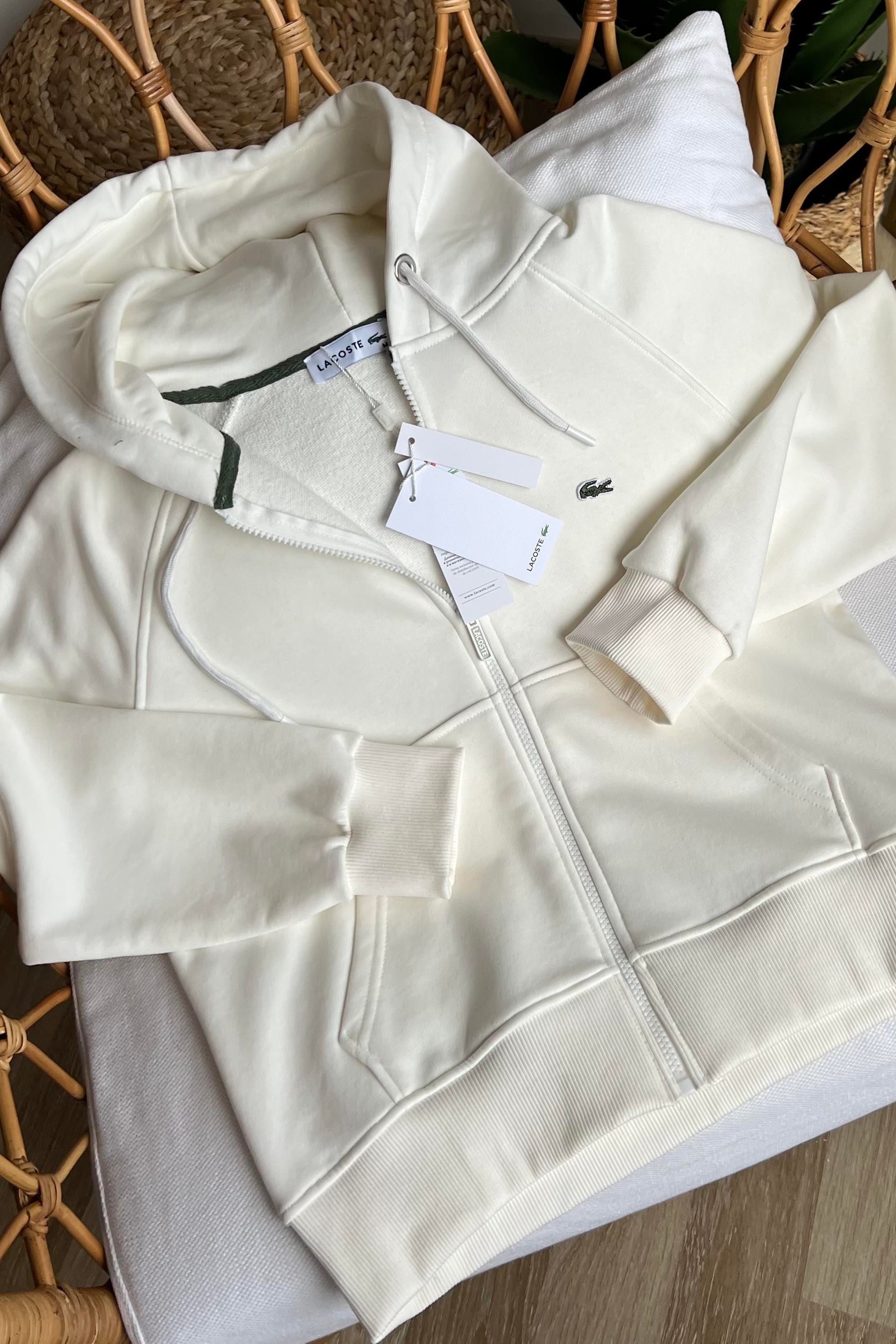 Ekru Logo Nakışlı Sweat Hırka uygun fiyatlarda www.butikhola.com adresinde