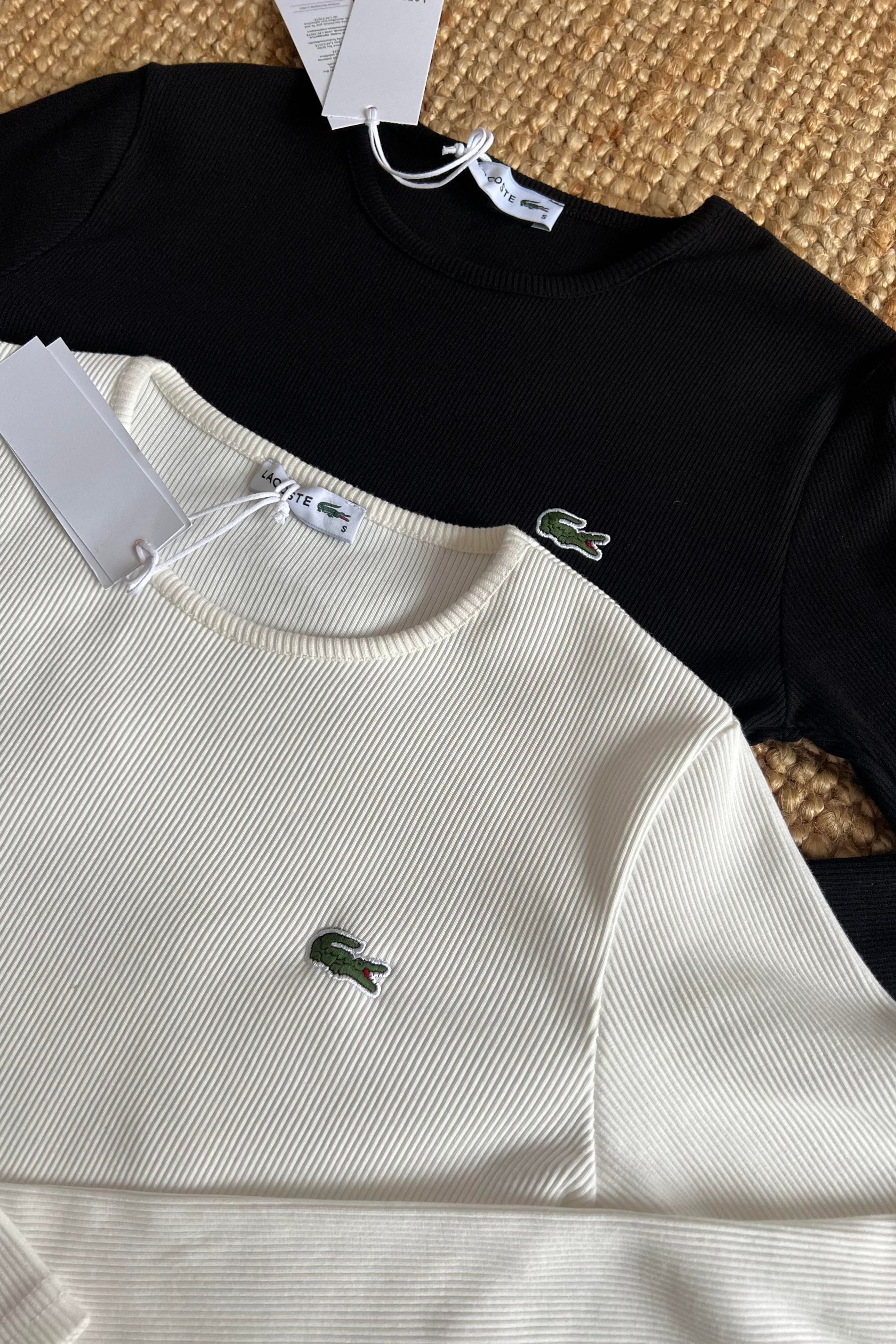 Ekru Logo Nakışlı Uzun Kollu Bluz uygun fiyatlarda www.butikhola.com adresinde