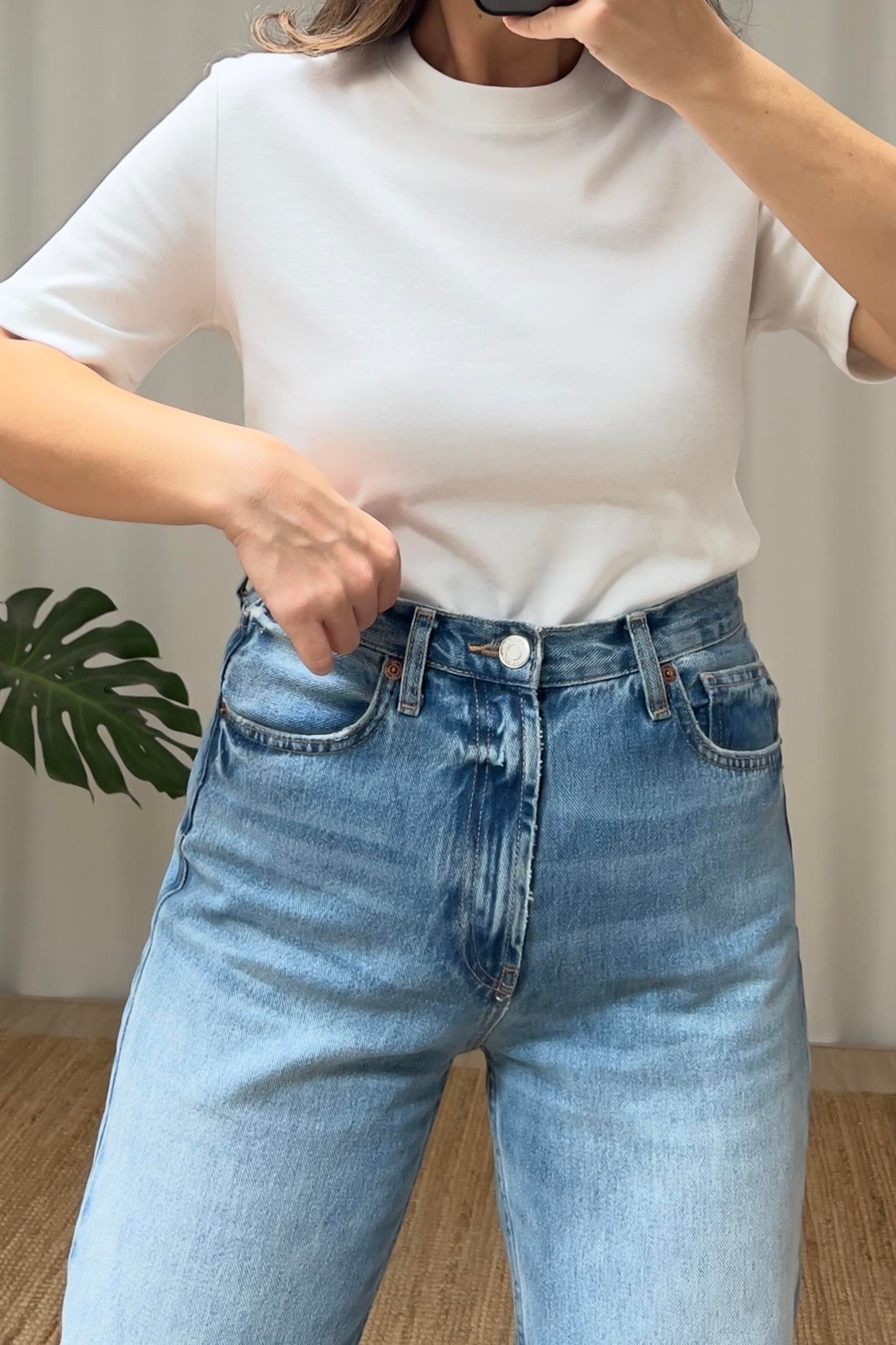 Ekru Organik Pamuklu Basic Tshirt uygun fiyatlarda www.butikhola.com adresinde