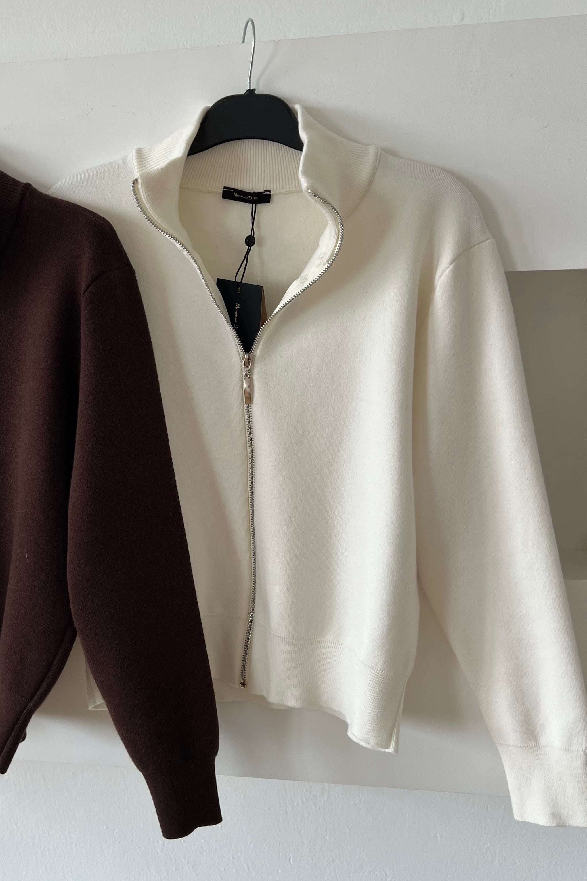 Ekru Premium Tok Dokulu Fermuarlı Hırka uygun fiyatlarda www.butikhola.com adresinde