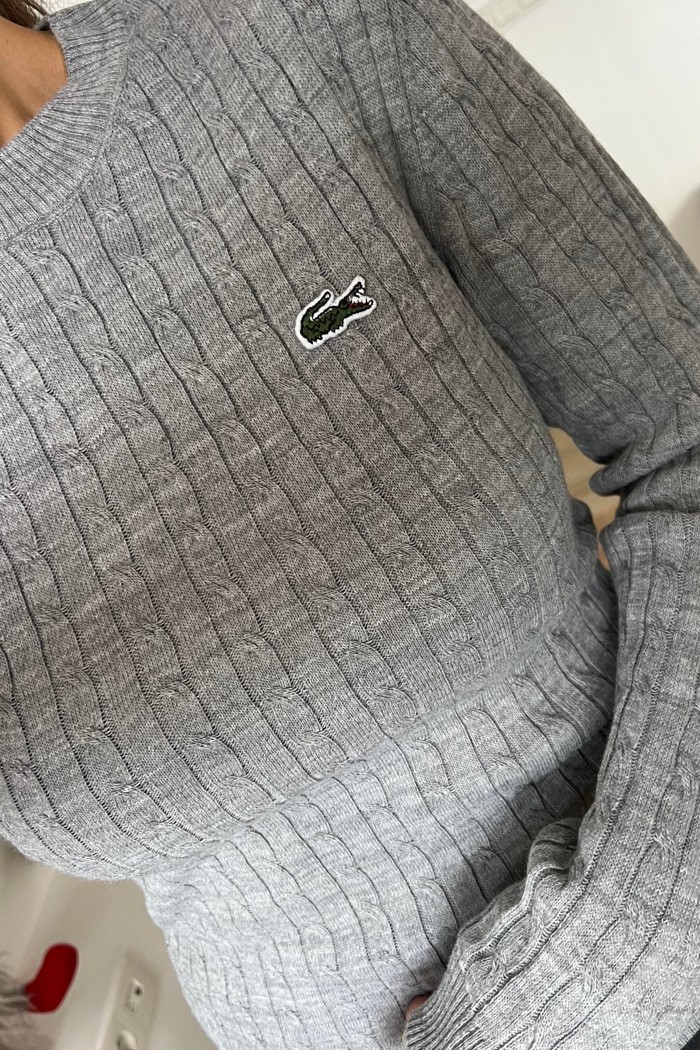 Gri Arma Nakışlı Saç Örgülü Kazak uygun fiyatlarda www.butikhola.com adresinde