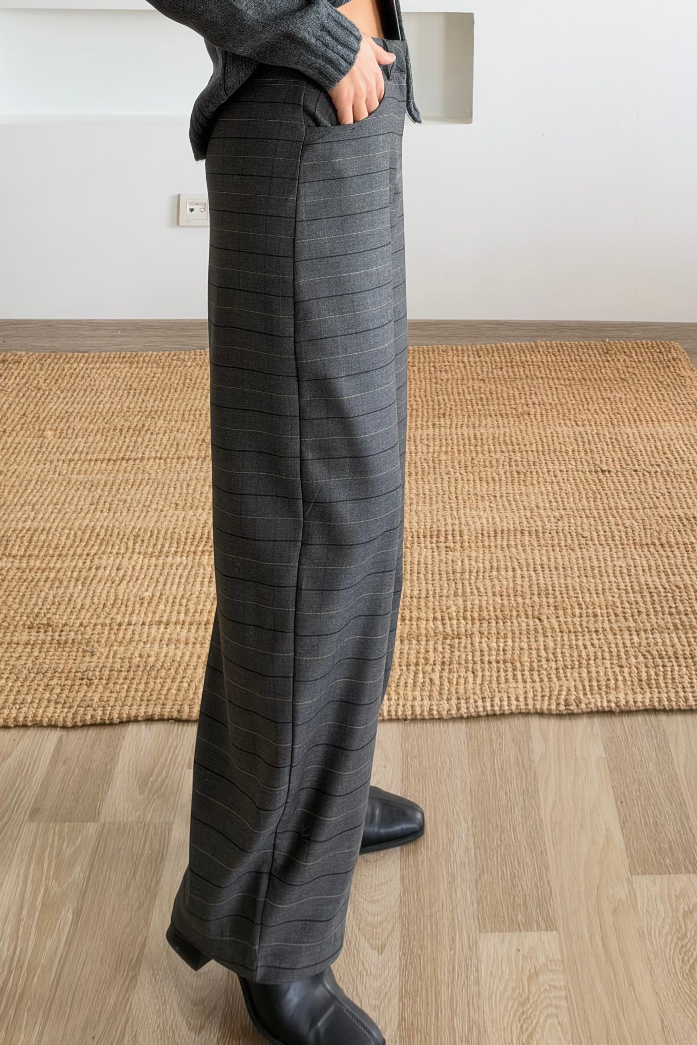 Gri Ekoseli Pantolon uygun fiyatlarda www.butikhola.com adresinde