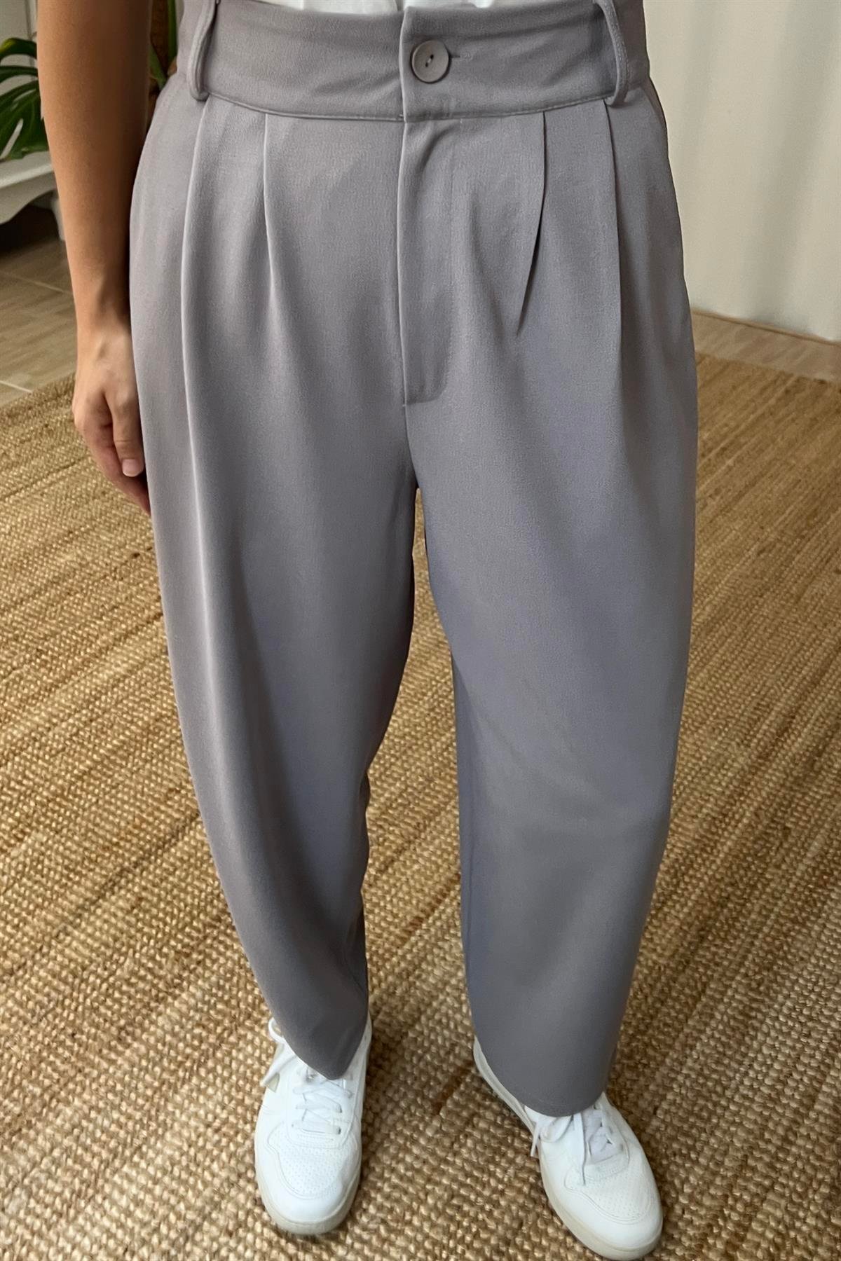Gri Şalvar Pantolon uygun fiyatlarda www.butikhola.com adresinde