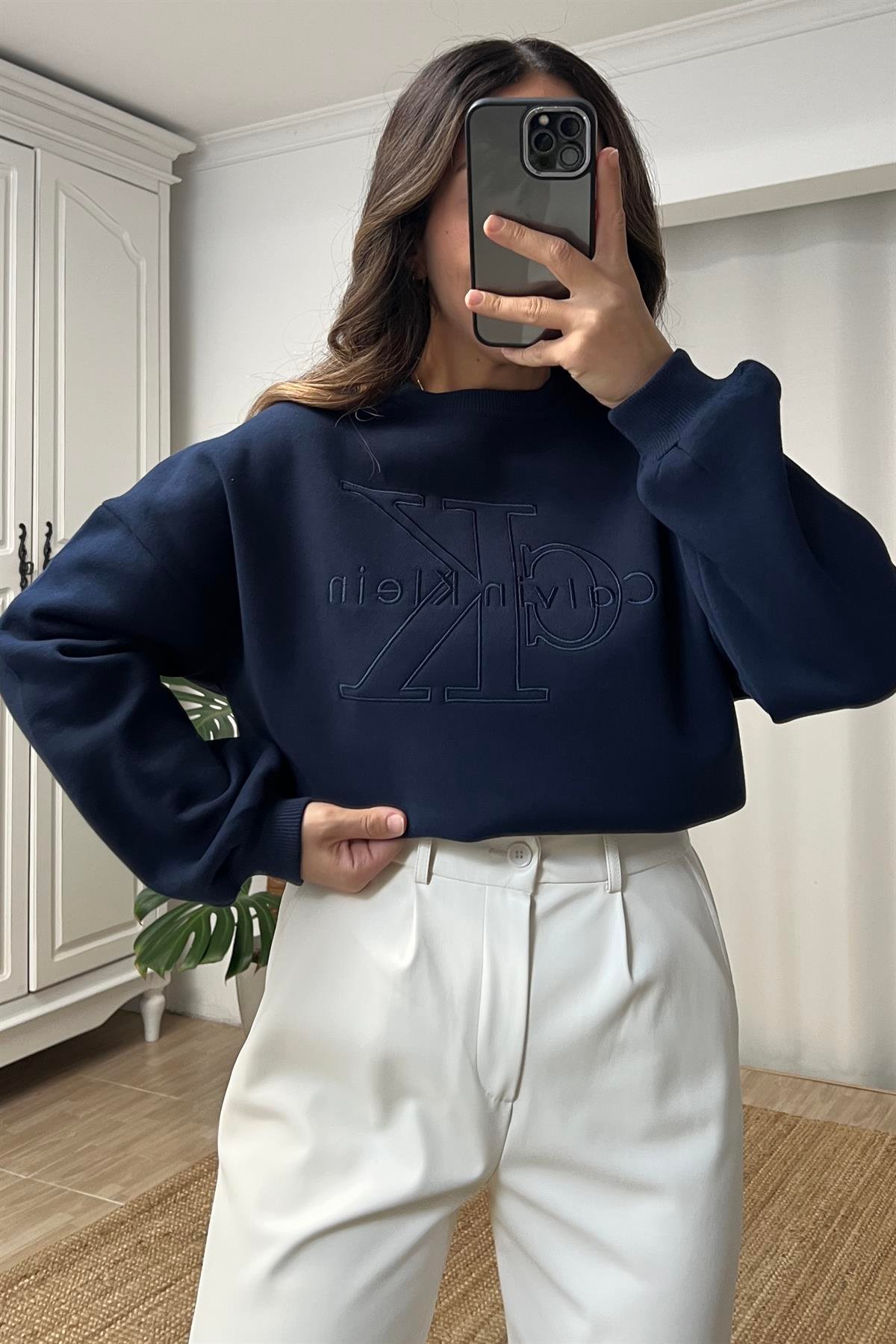 İndigo Ck Sweatshirt uygun fiyatlarda www.butikhola.com adresinde