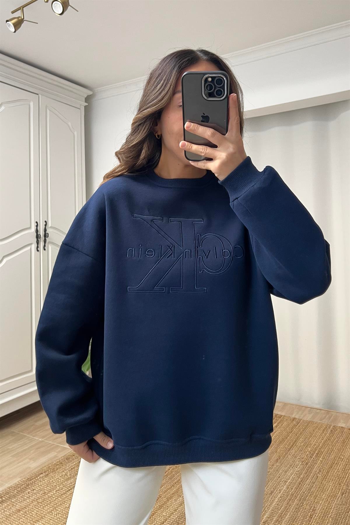 İndigo Ck Sweatshirt uygun fiyatlarda www.butikhola.com adresinde