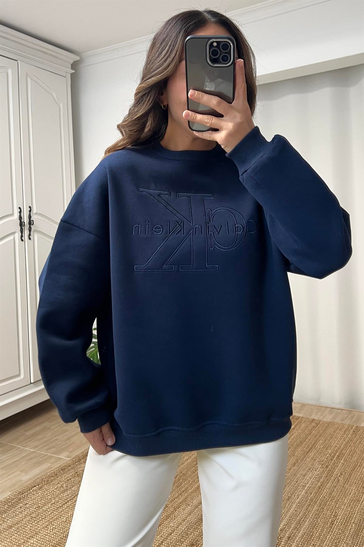 İndigo Ck Sweatshirt uygun fiyatlarda www.butikhola.com adresinde