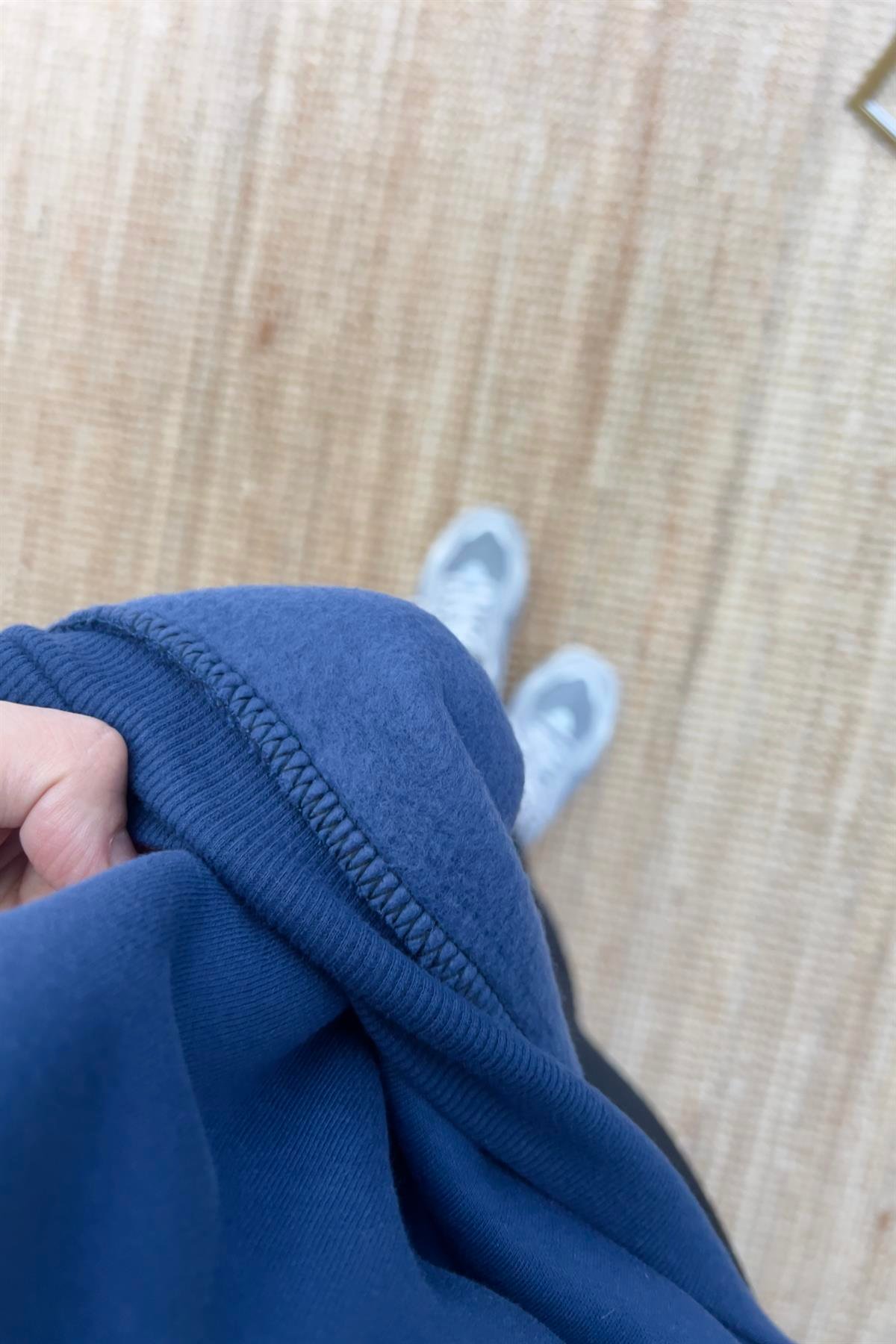 İndigo Fermuarlı Kanguru Cep Sweatshirt uygun fiyatlarda www.butikhola.com adresinde