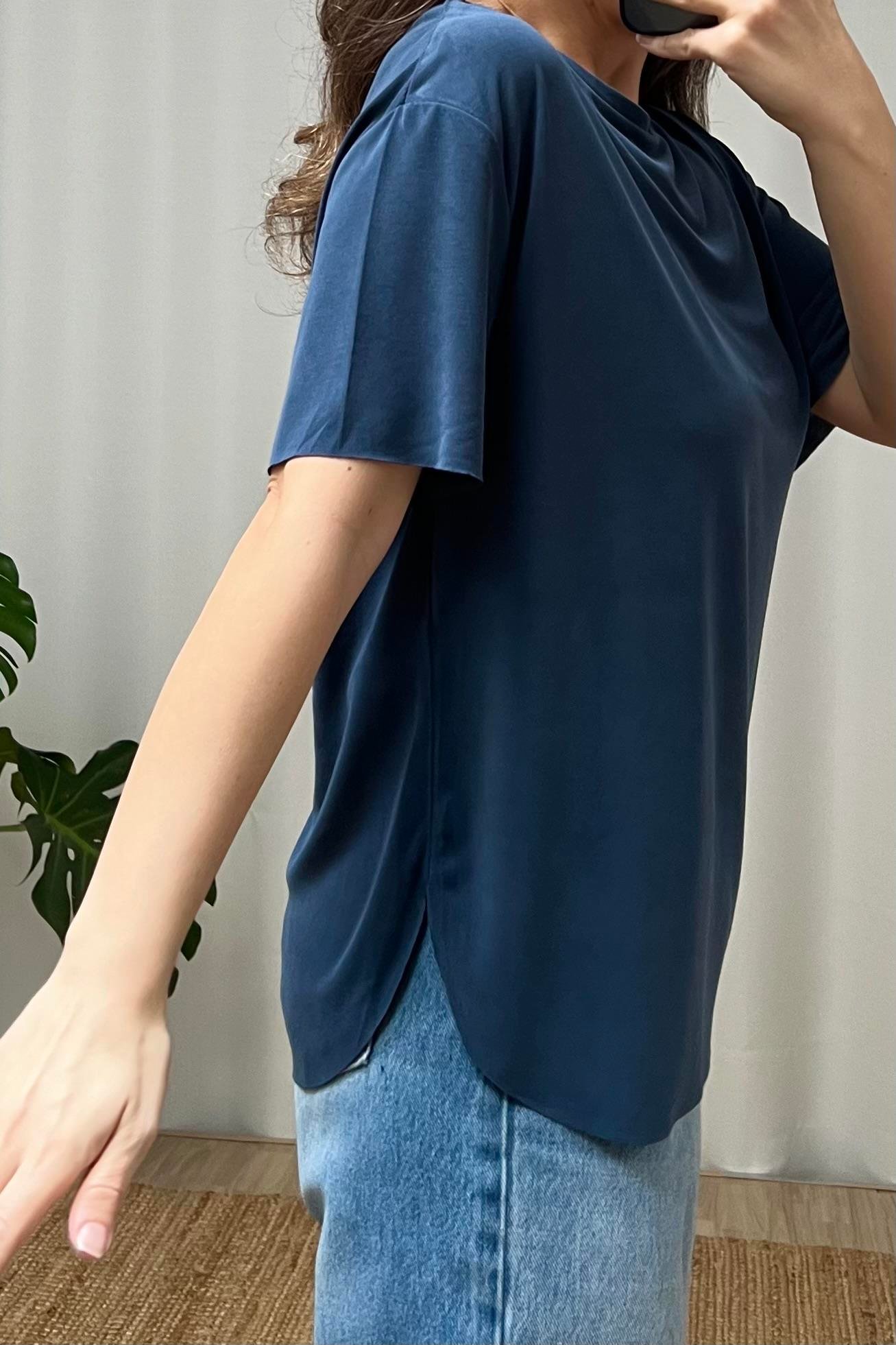 İndigo Oys Modal Tshirt uygun fiyatlarda www.butikhola.com adresinde