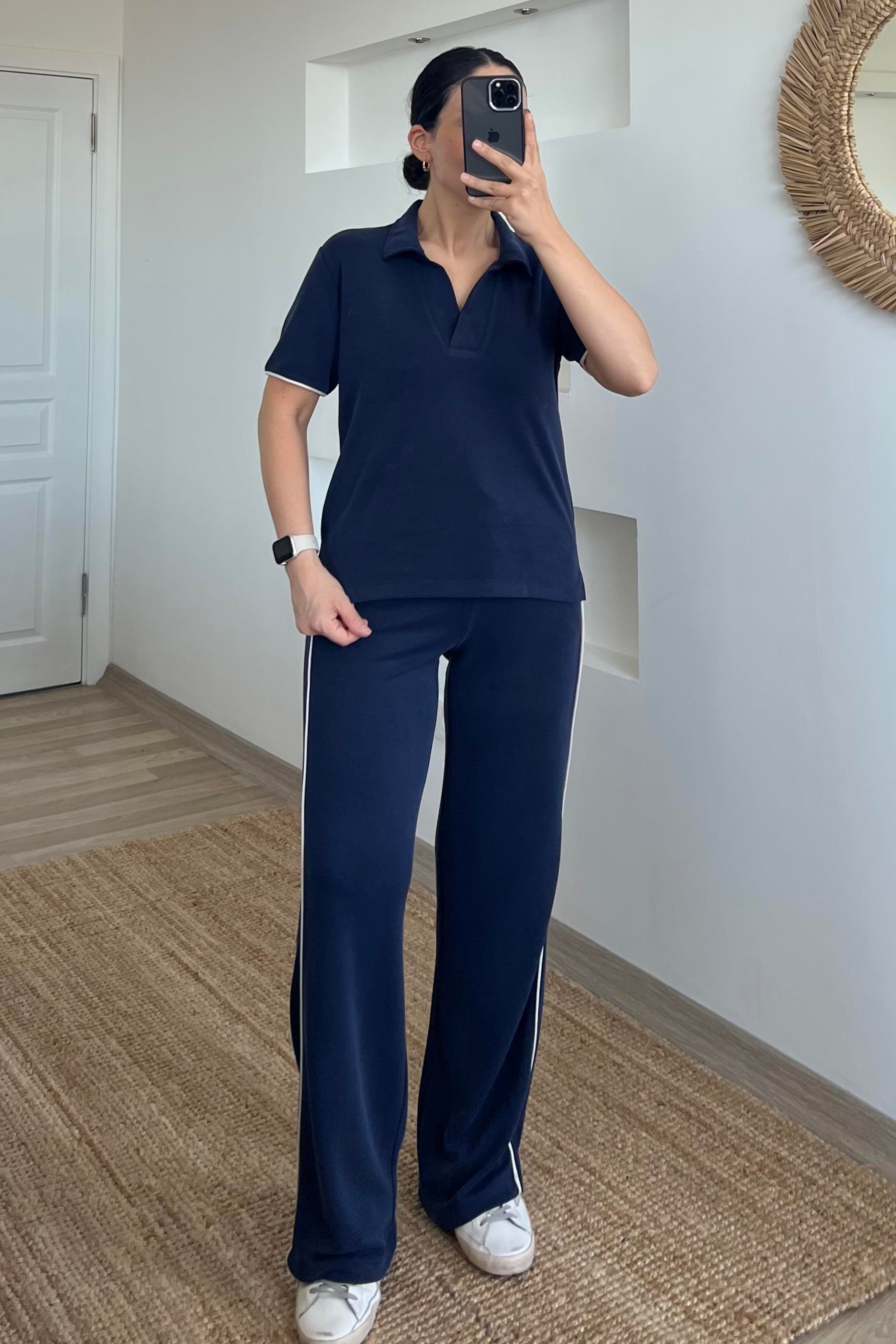İndigo Oysho Kumaş Modal Polo Yaka Tshirt Pantolon Takım uygun fiyatlarda www.butikhola.com adresinde