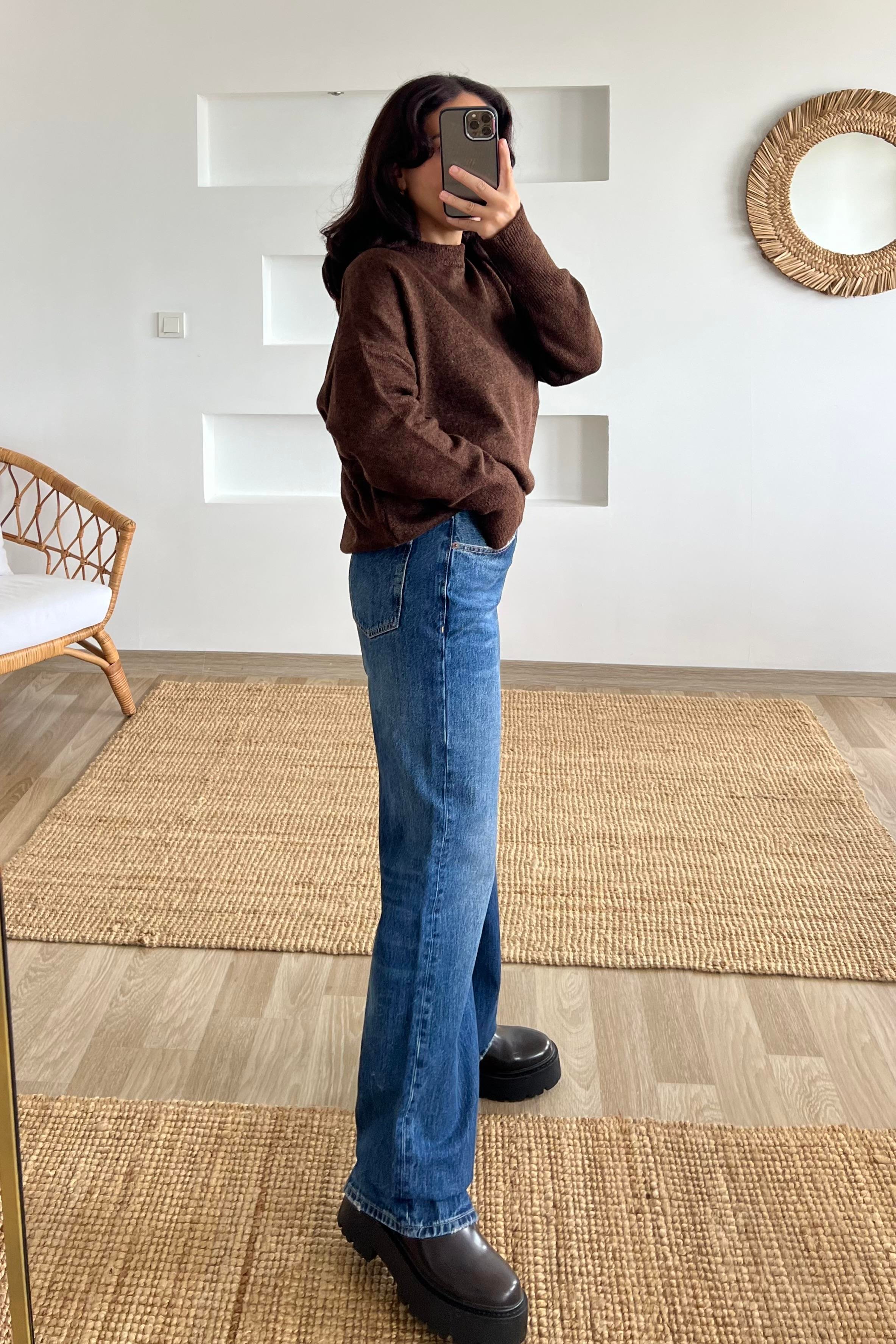 Kahve Soft Touch Basic Kazak  uygun fiyatlarda www.butikhola.com adresinde