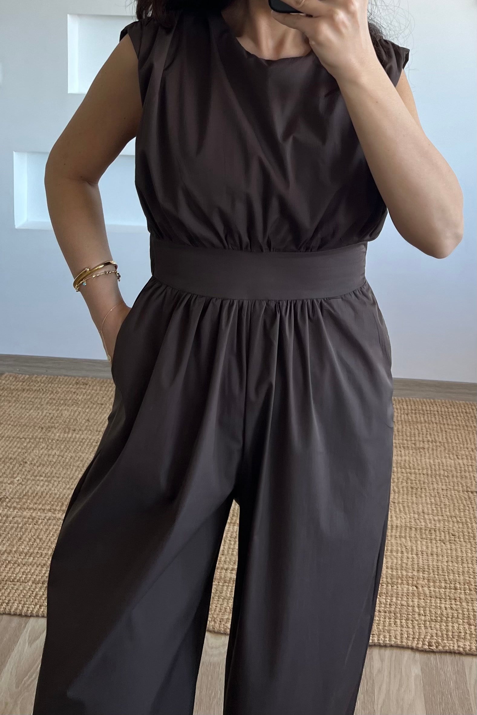 Kahverengi Beli Lastikli Tulum uygun fiyatlarda www.butikhola.com adresinde