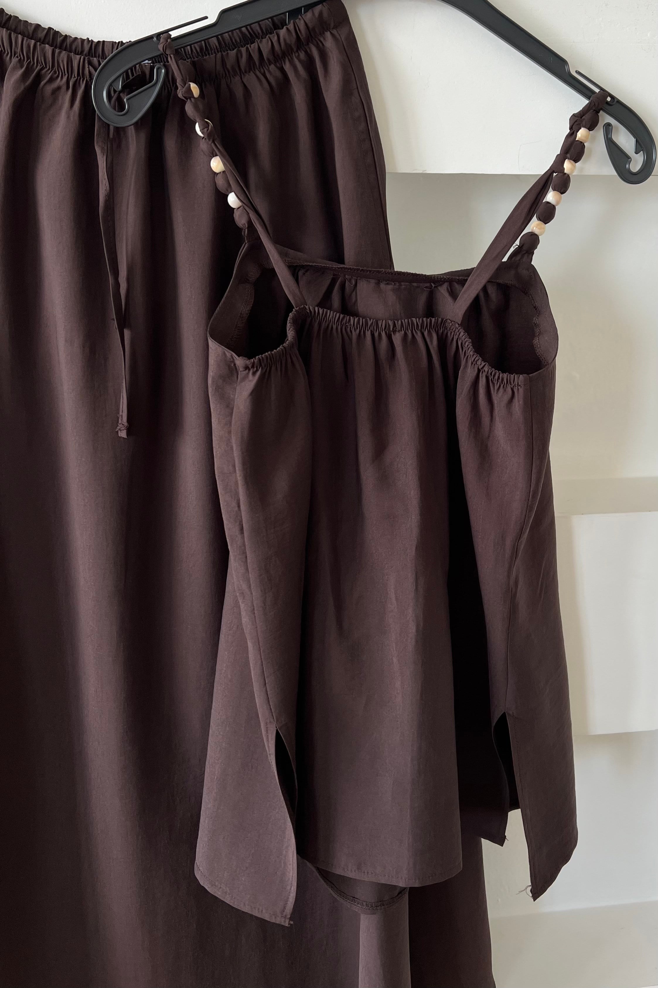 Kahverengi Bohem Tensel Takım uygun fiyatlarda www.butikhola.com adresinde