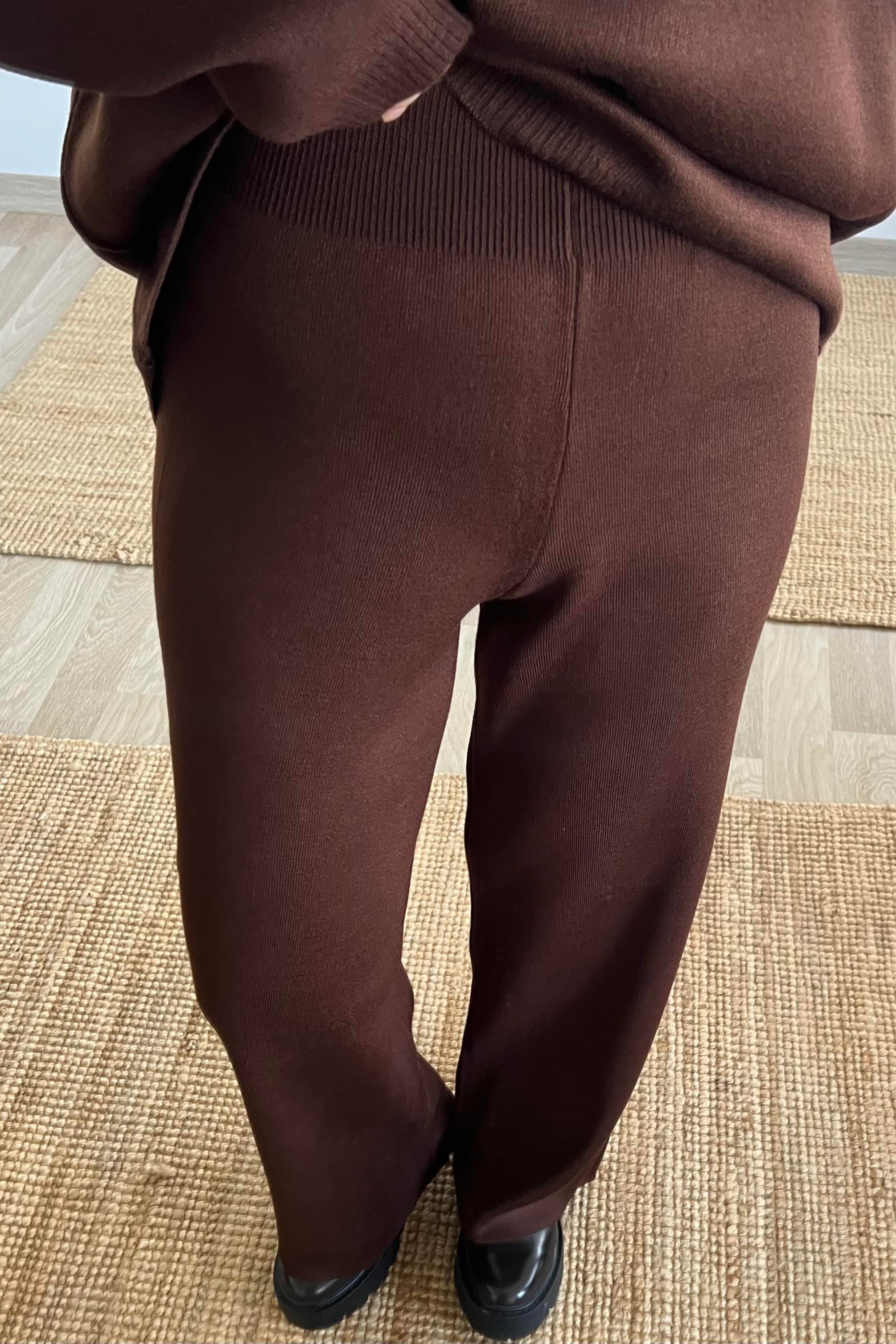 Kahverengi Comfort Triko Takım uygun fiyatlarda www.butikhola.com adresinde