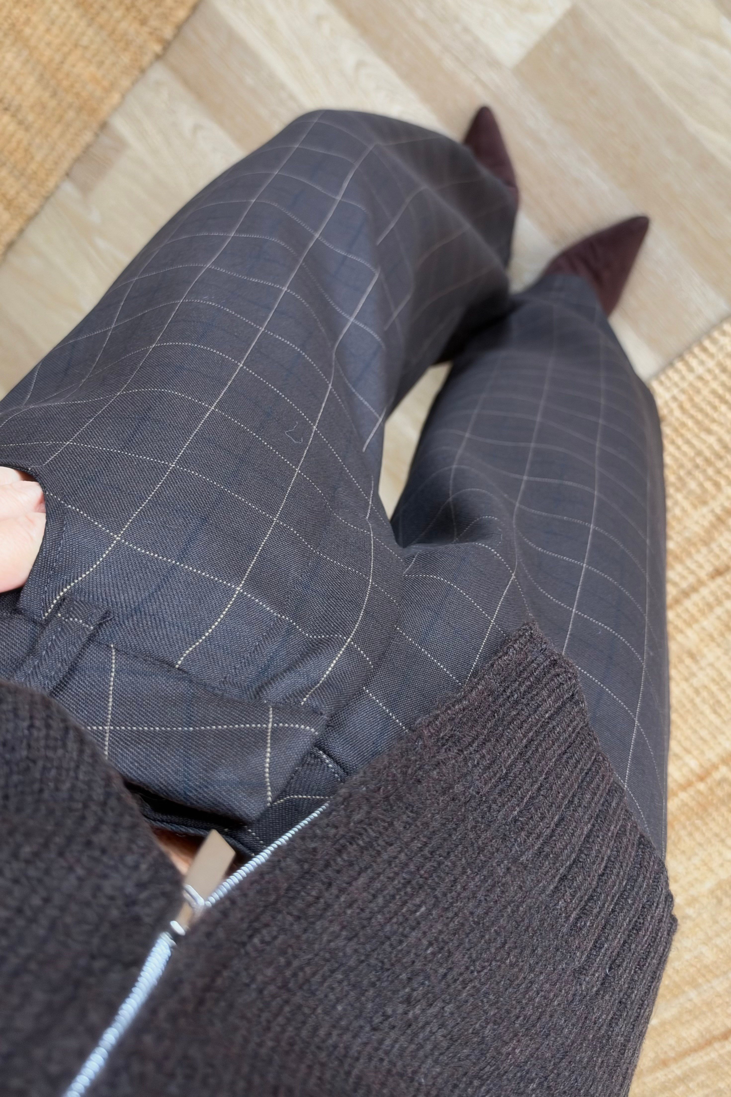 Kahverengi Ekoseli Pantolon uygun fiyatlarda www.butikhola.com adresinde