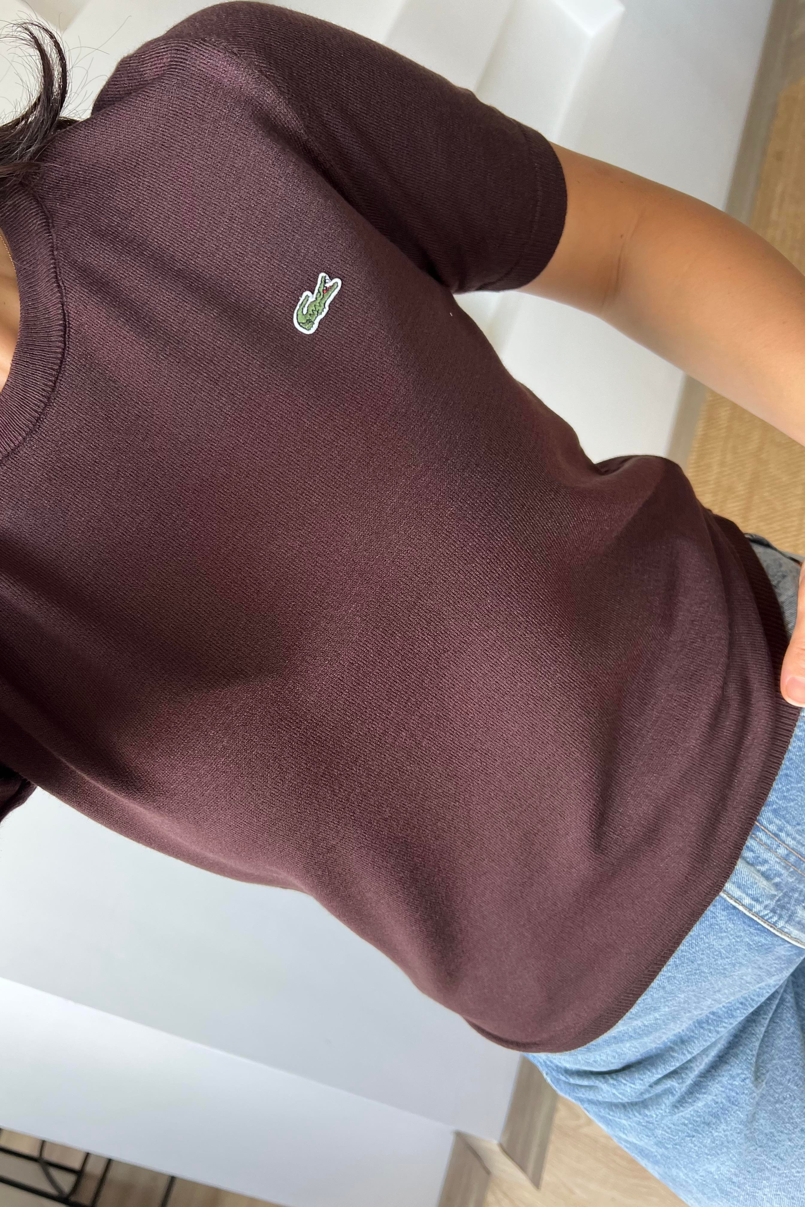 Kahverengi Logo Nakışlı Yumuşak Dokulu Triko uygun fiyatlarda www.butikhola.com adresinde