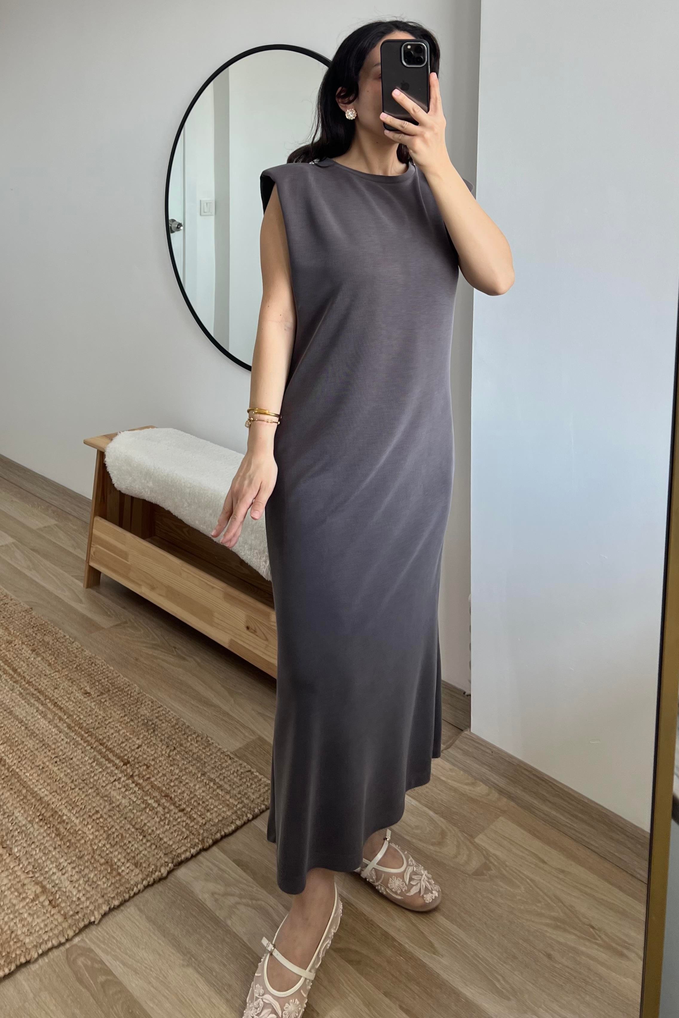 Kahverengi Modal Vatkalı Elbise uygun fiyatlarda www.butikhola.com adresinde