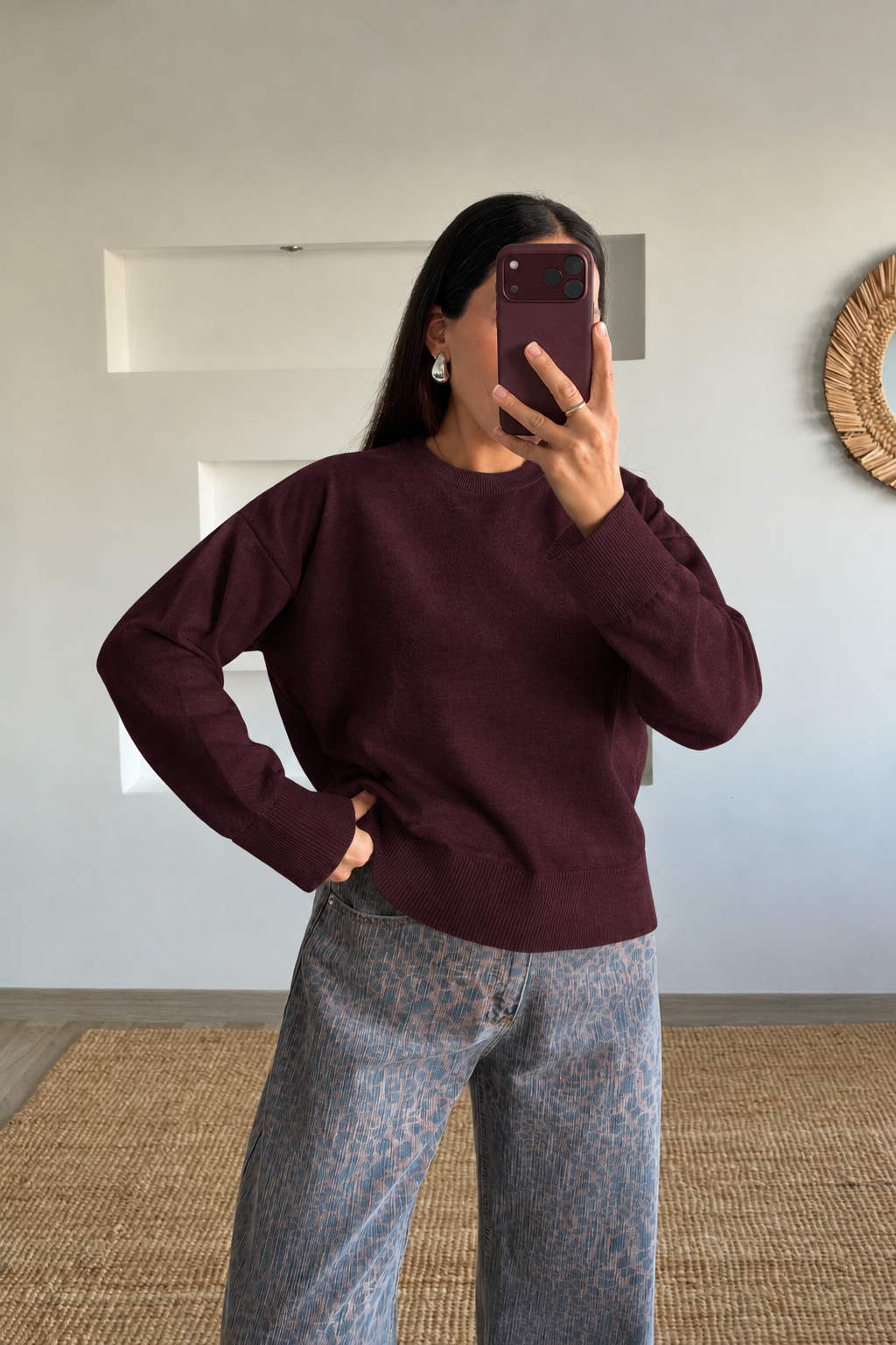 Kahverengi Organik Pamuk Basic Kazak uygun fiyatlarda www.butikhola.com adresinde