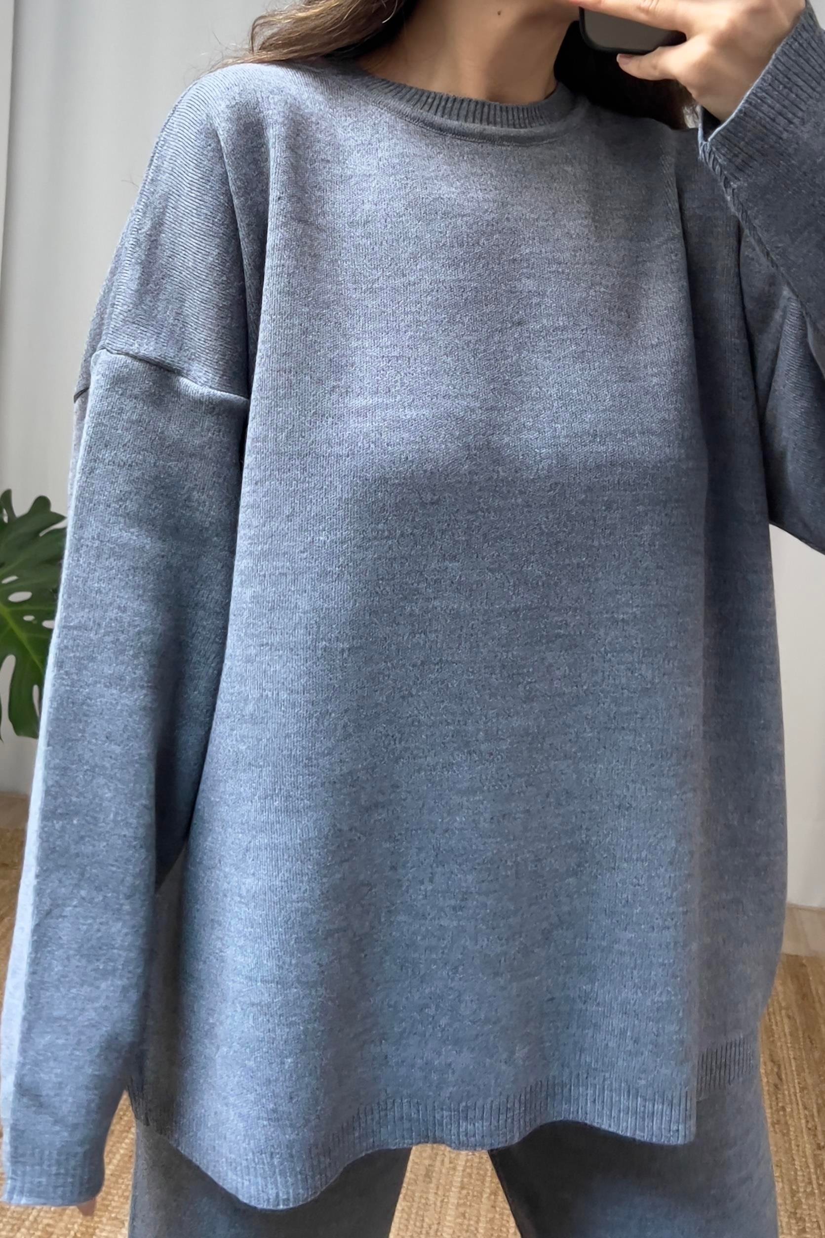 Koyu Gri Comfort Triko Takım uygun fiyatlarda www.butikhola.com adresinde