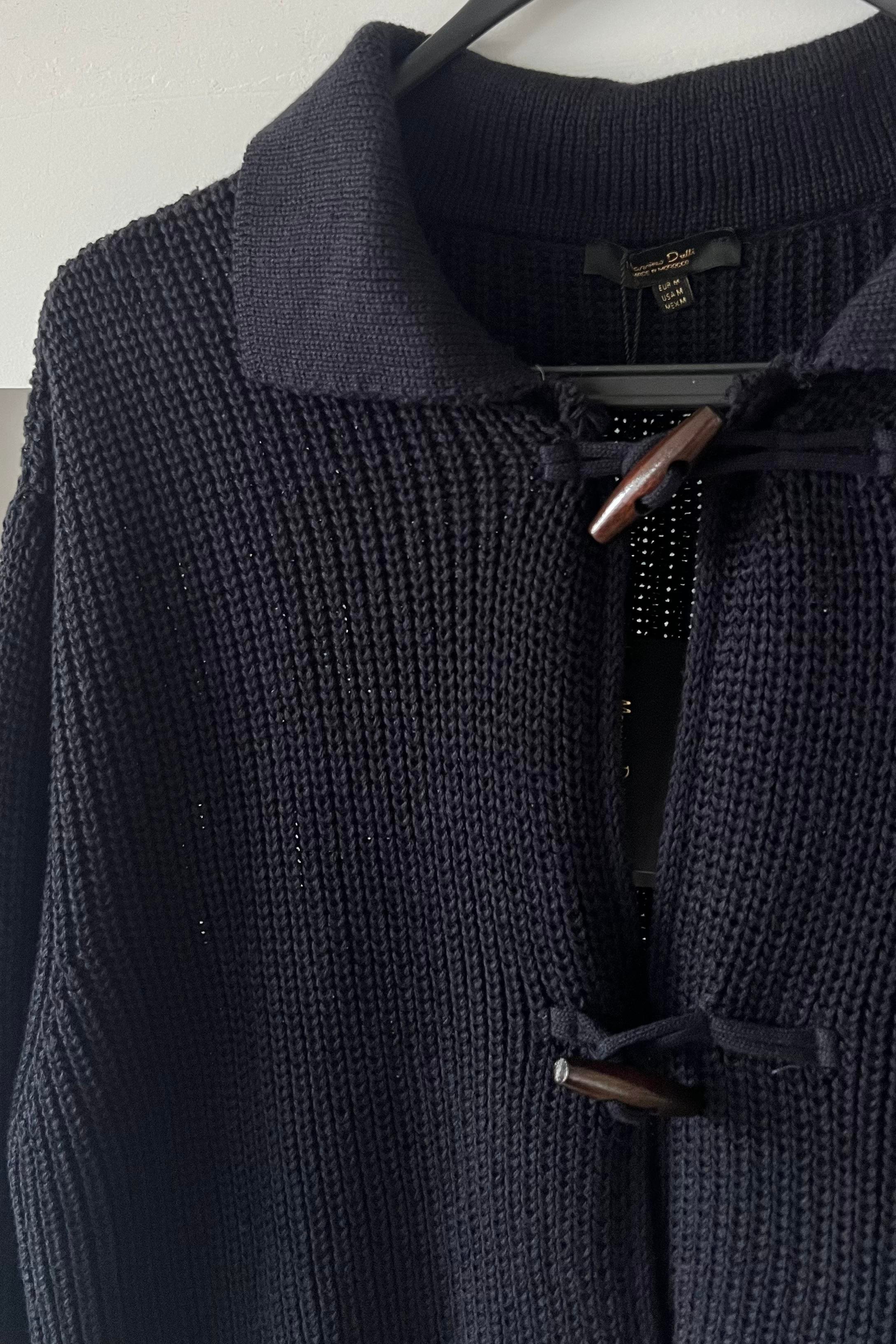 Lacivert Boynuz Düğmeli Merserize Hırka uygun fiyatlarda www.butikhola.com adresinde