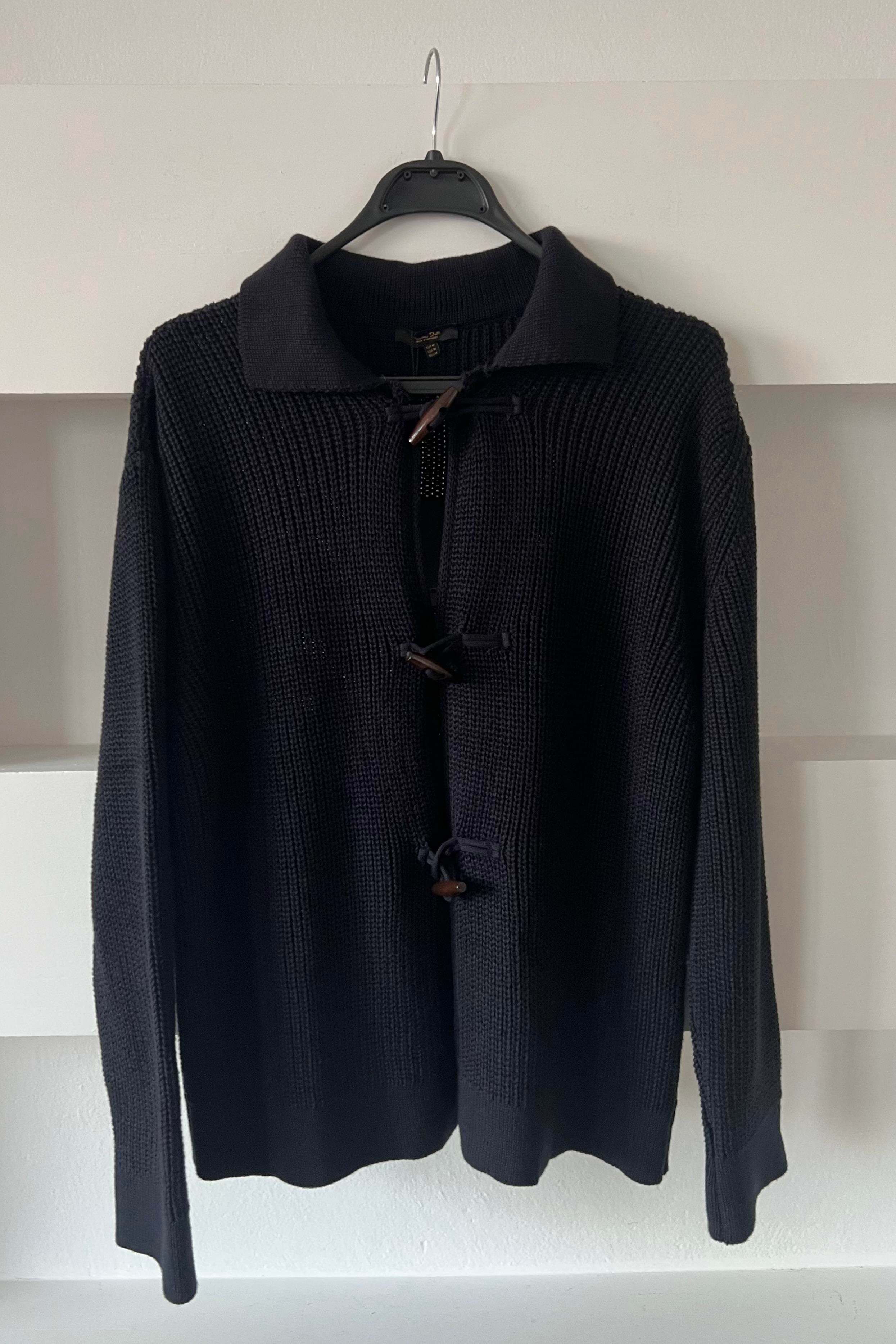Lacivert Boynuz Düğmeli Merserize Hırka uygun fiyatlarda www.butikhola.com adresinde